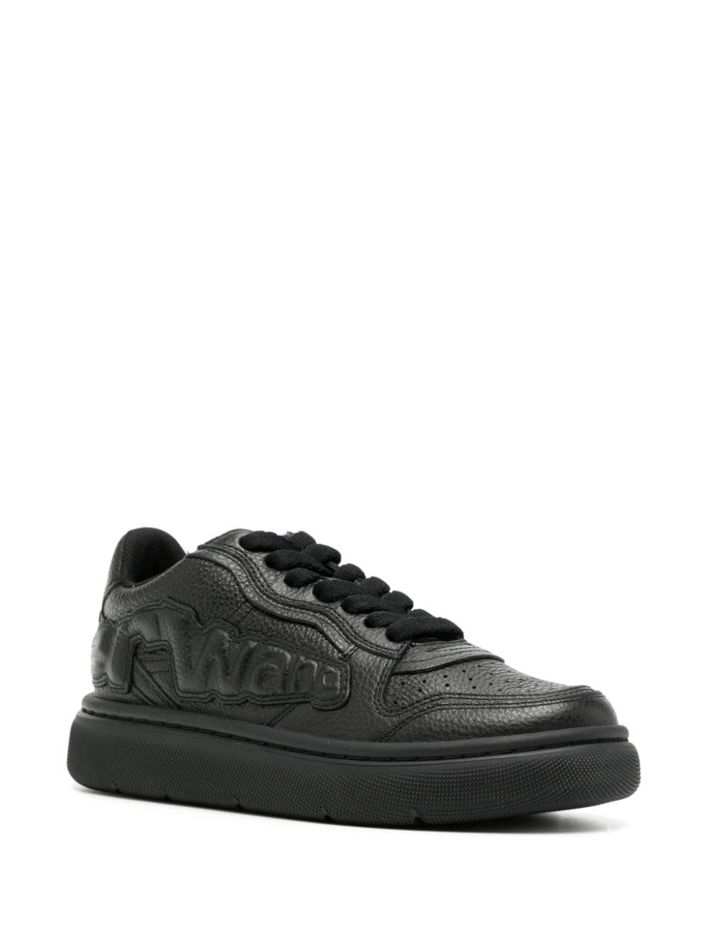 Puff logo-embossed sneakers - 2