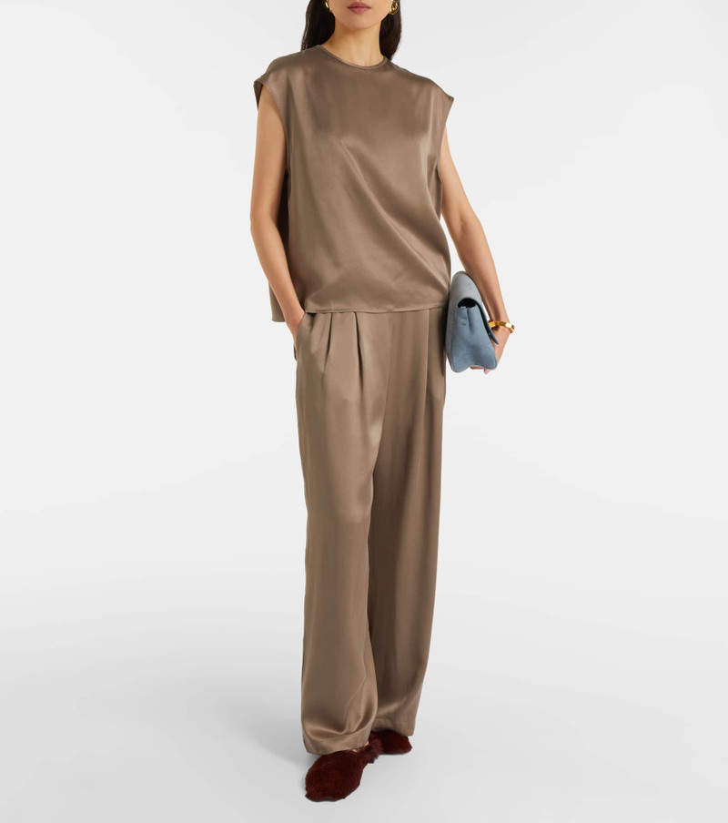 ASCENO Dasha silk twill top outlook