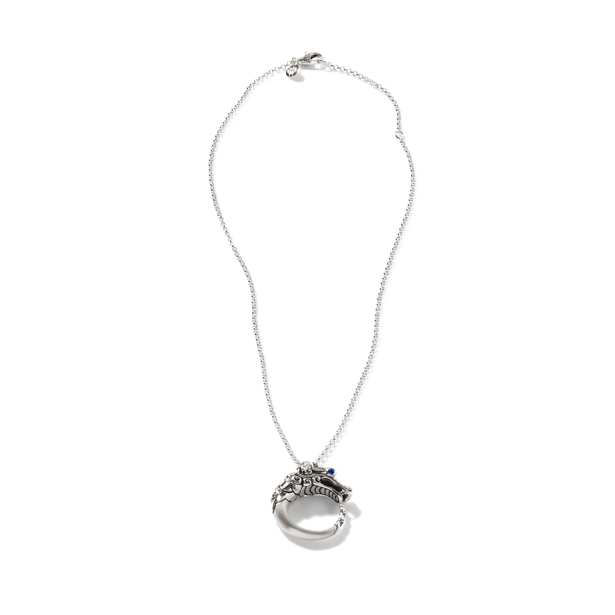 Naga Necklace, Sterling Silver, Pavé - 1