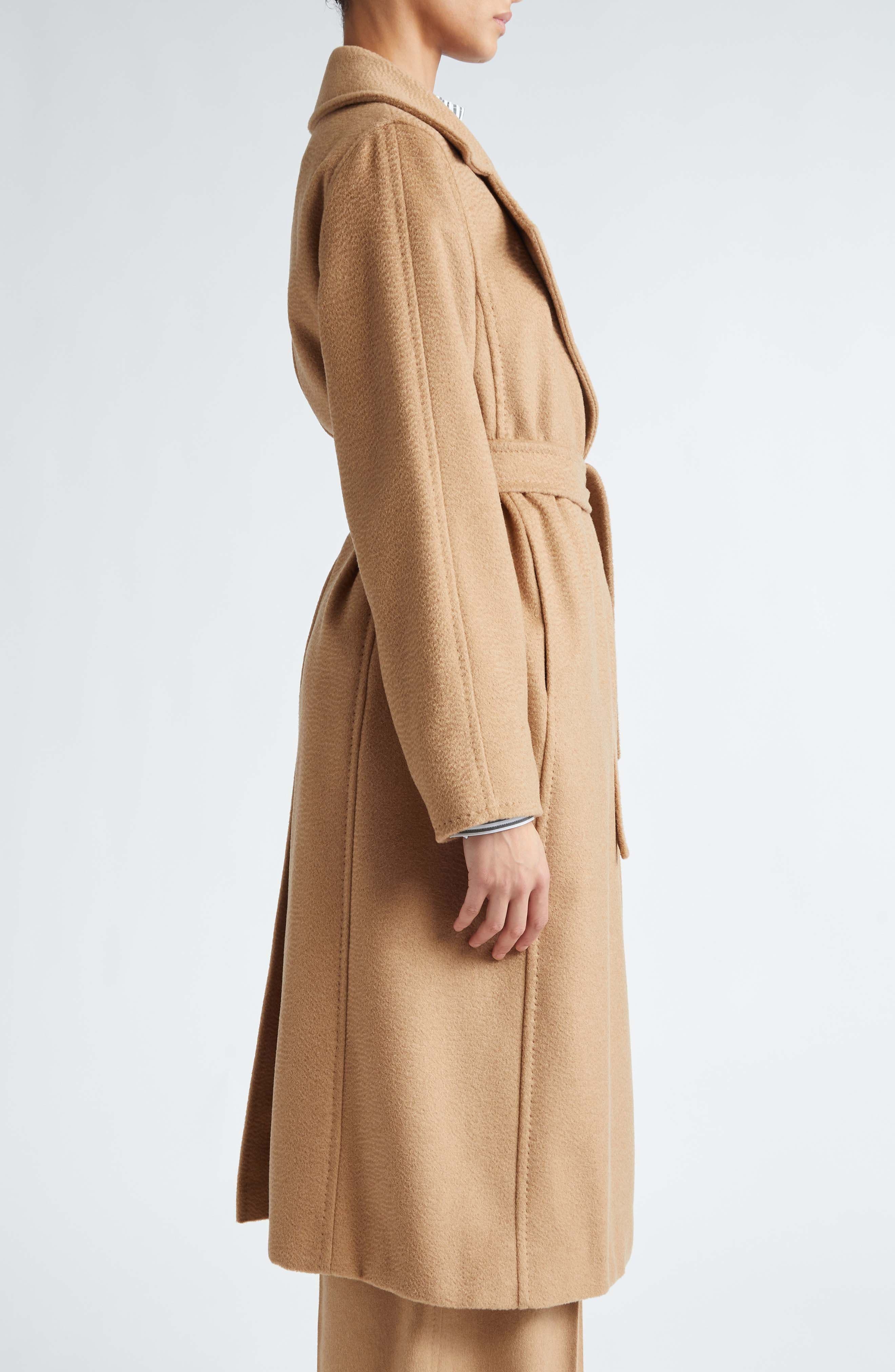 Max Mara Manuela Camel Hair Wrap Coat at Nordstrom - 3