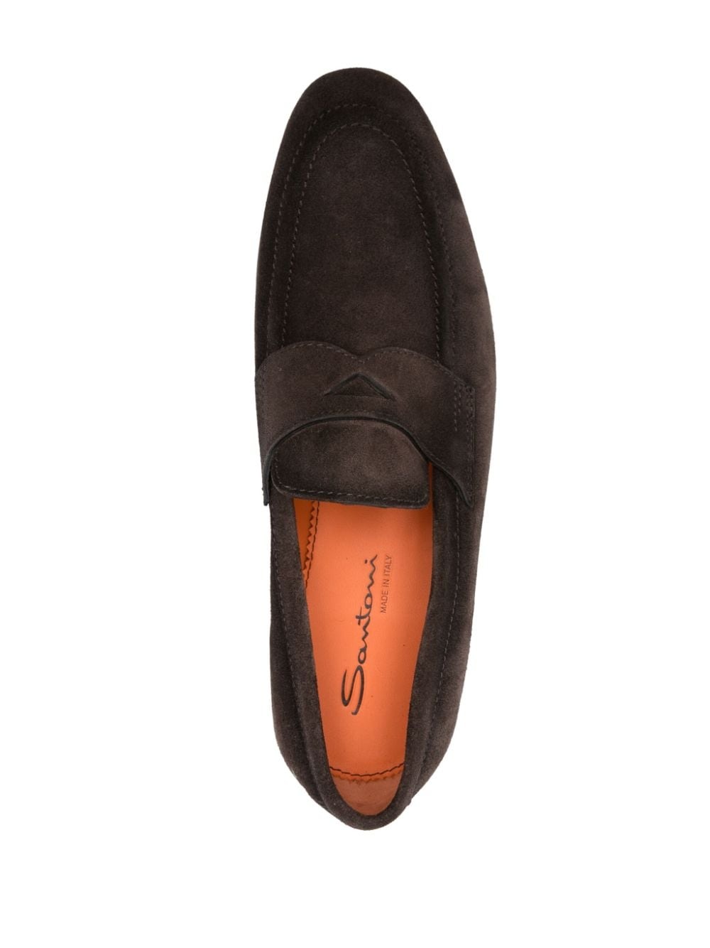 penny-slot suede loafers - 4