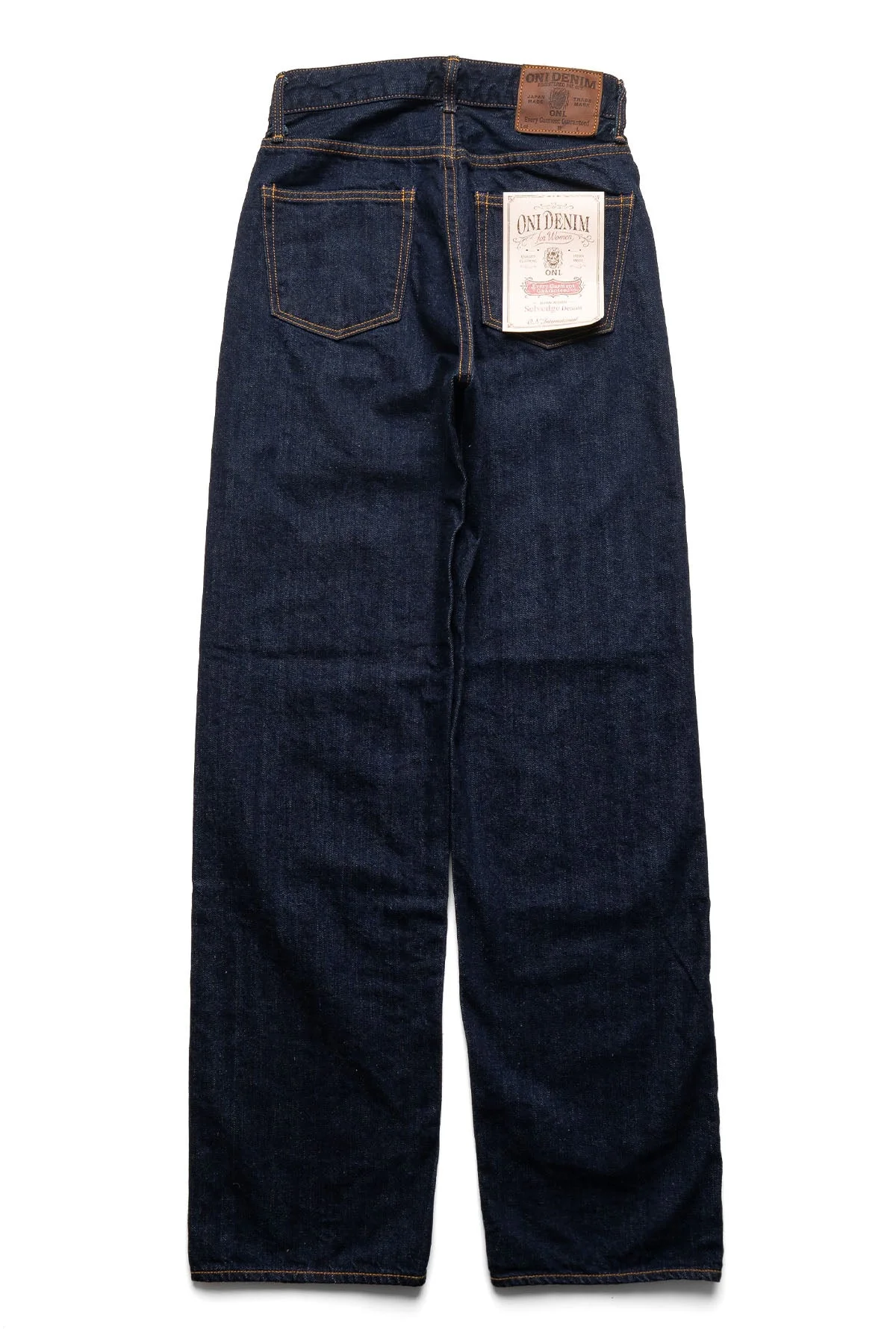 L720-12Zwash Ladies 12oz Selvedge Denim Zip-Fly Wide Straight - 1