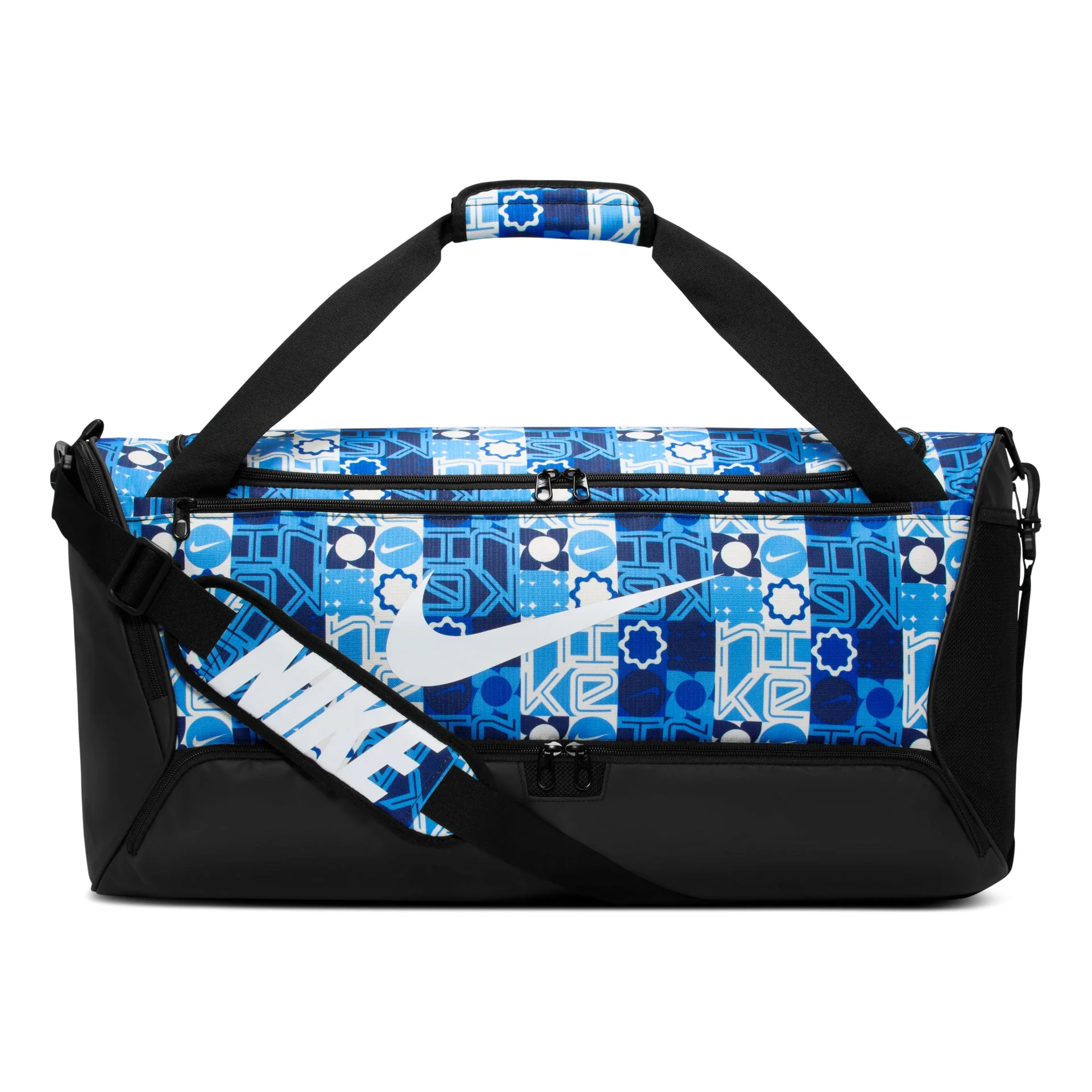 Nike Brasilia 60L Training Duffel Bag 'University Blue Black White' IH7846-412 - 1