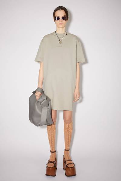 Acne Studios Logo t-shirt dress - Titanium grey outlook