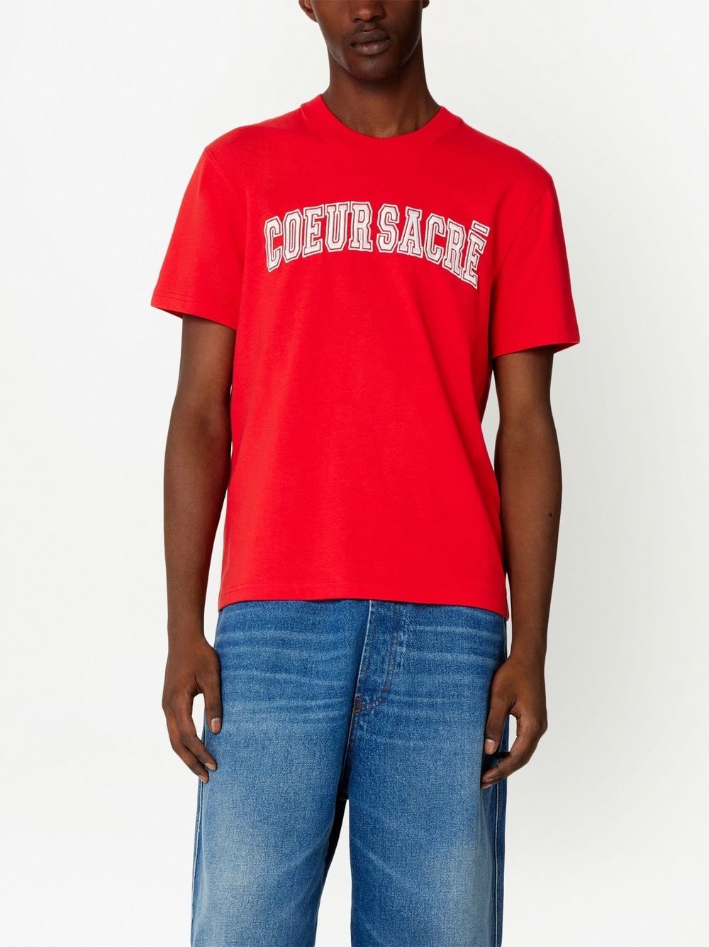 embroidered-logo cotton T-shirt - 3