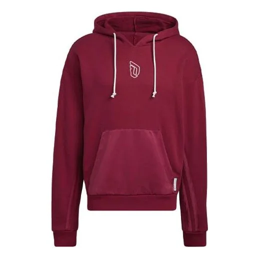 Men's adidas Dame 8 Inn Hdy Lillard Basketball Sports Printing Wine Red HB5466 - 1