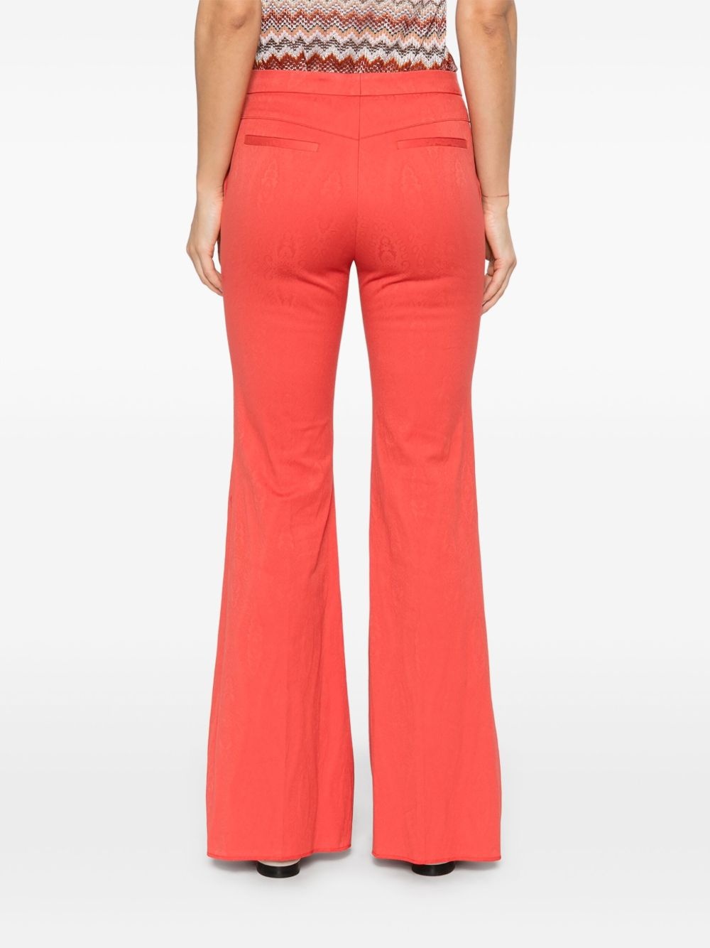 paisley-jacquard trousers - 4