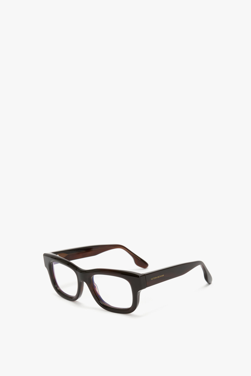 Victoria Beckham Square Frame Opticals In Black outlook