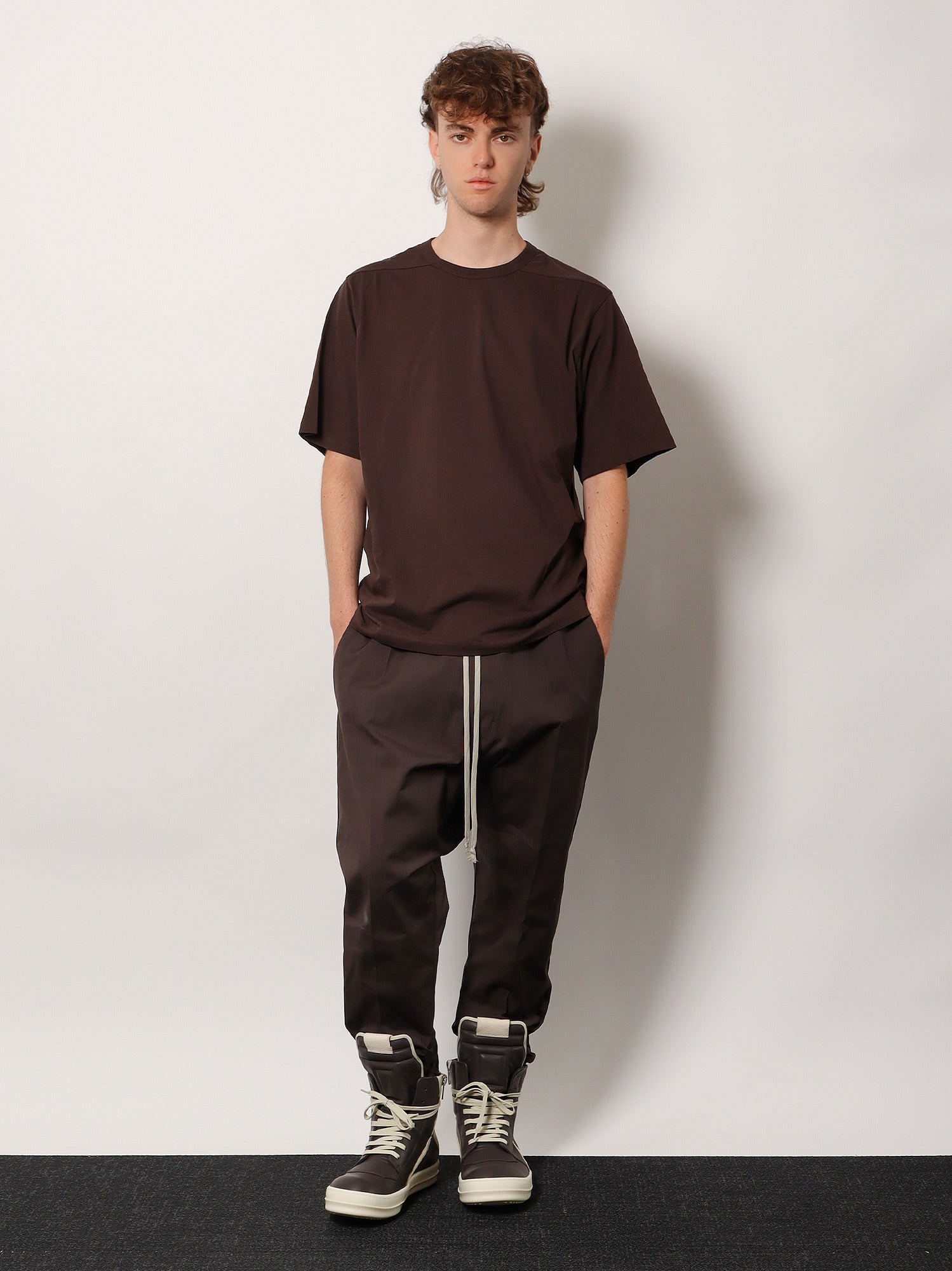 Rick Owens Men Stretch Cotton Trousers - 2