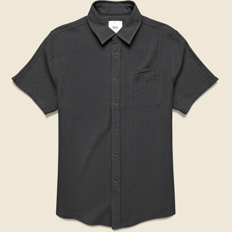 Alan Solid Shirt - Black 1