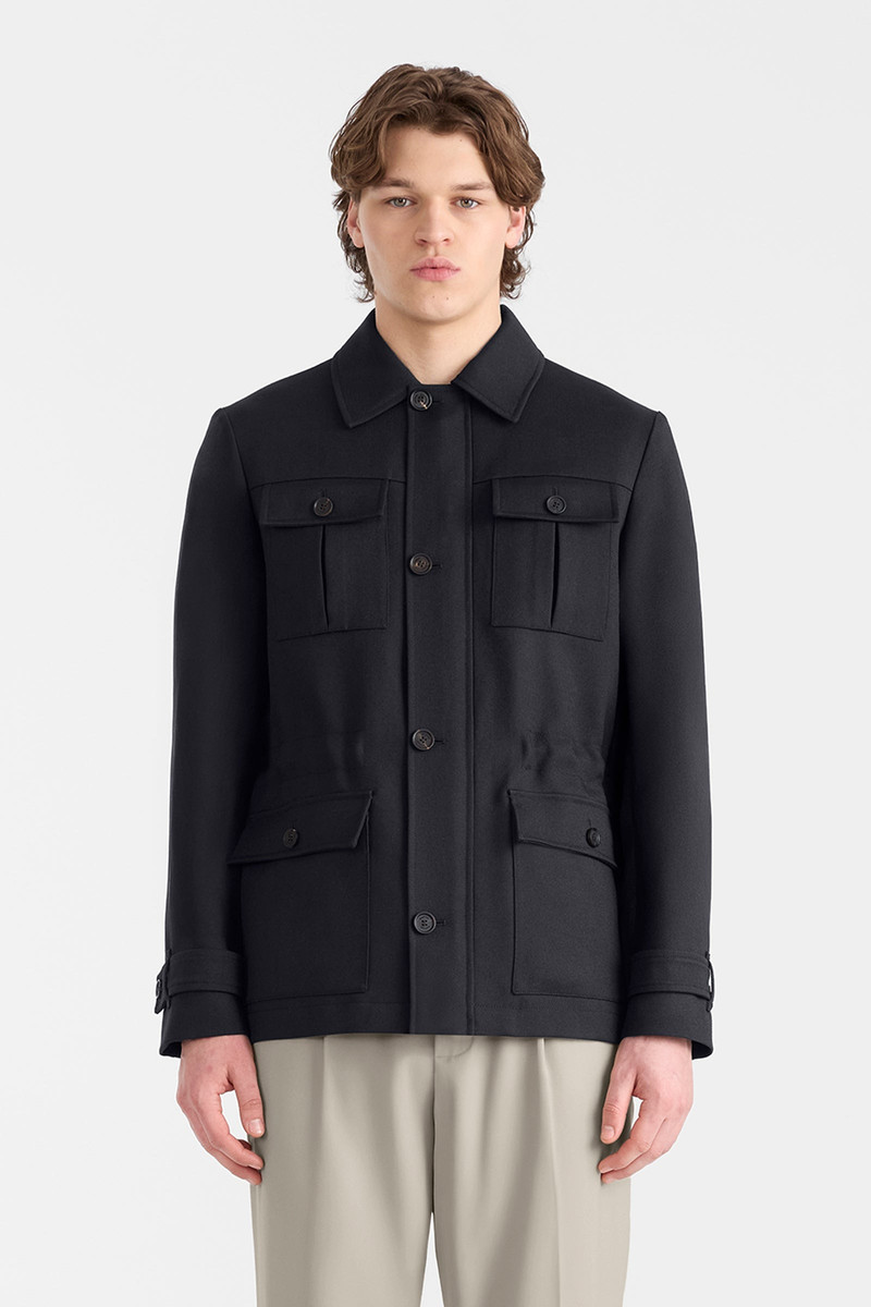 MACKAGE JUDSON Wool Gabardine Safari Jacket outlook