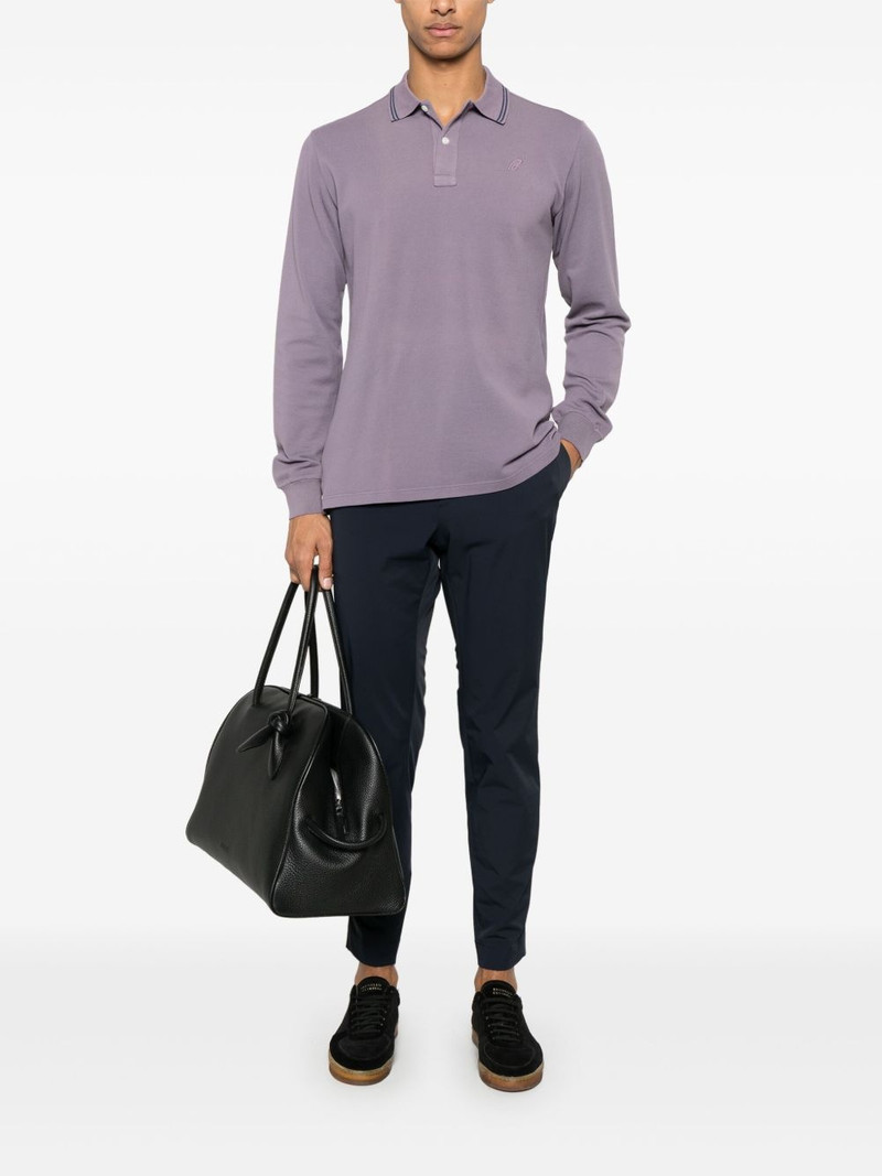 Brioni logo-embroidered polo shirt outlook