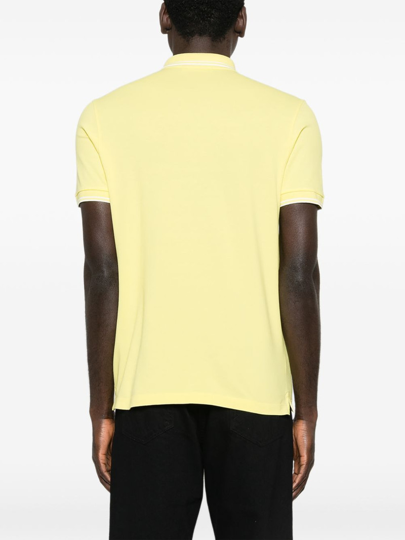 ribbed trim polo shirt 4