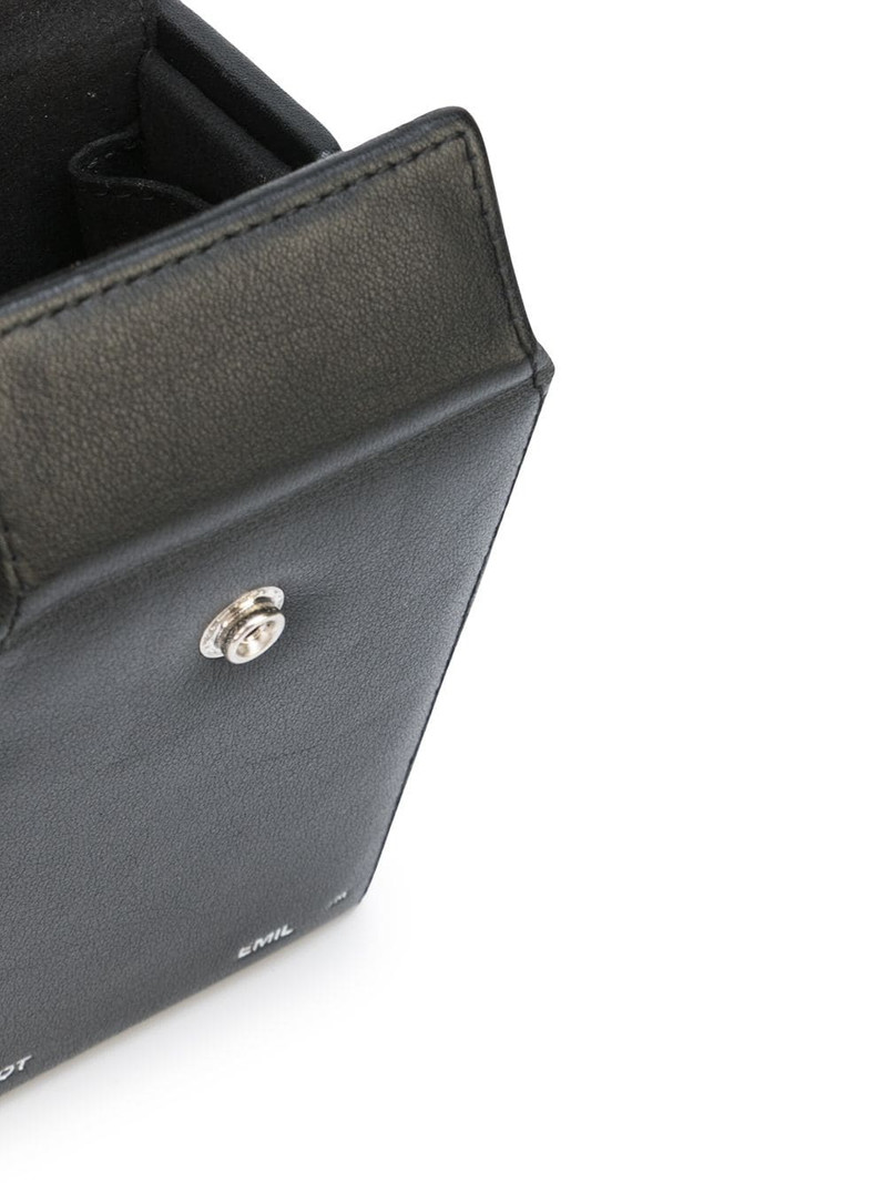 logo-debossed leather belt bag 5