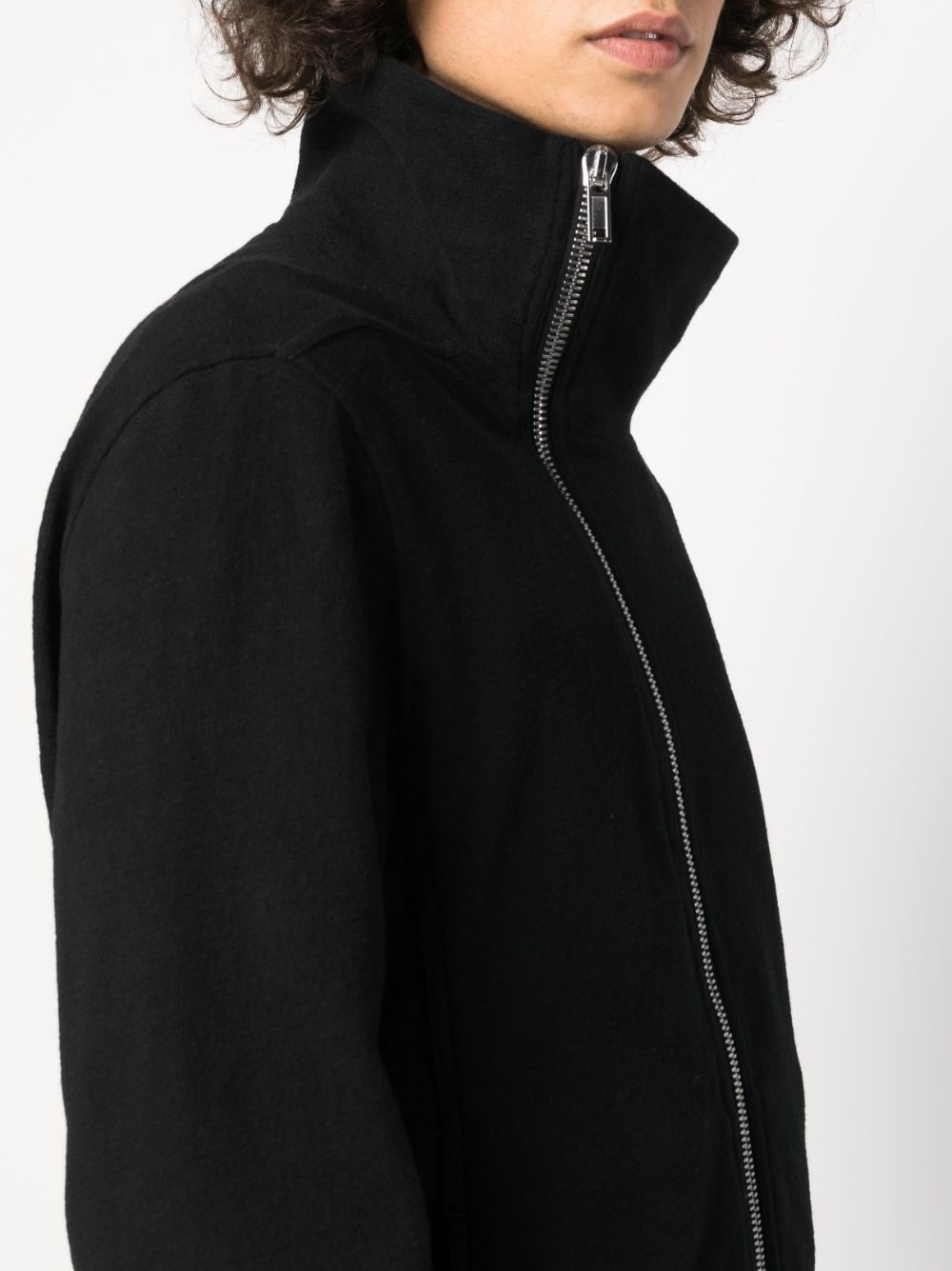 Bauhaus zip-up cotton sweatshirt - 5