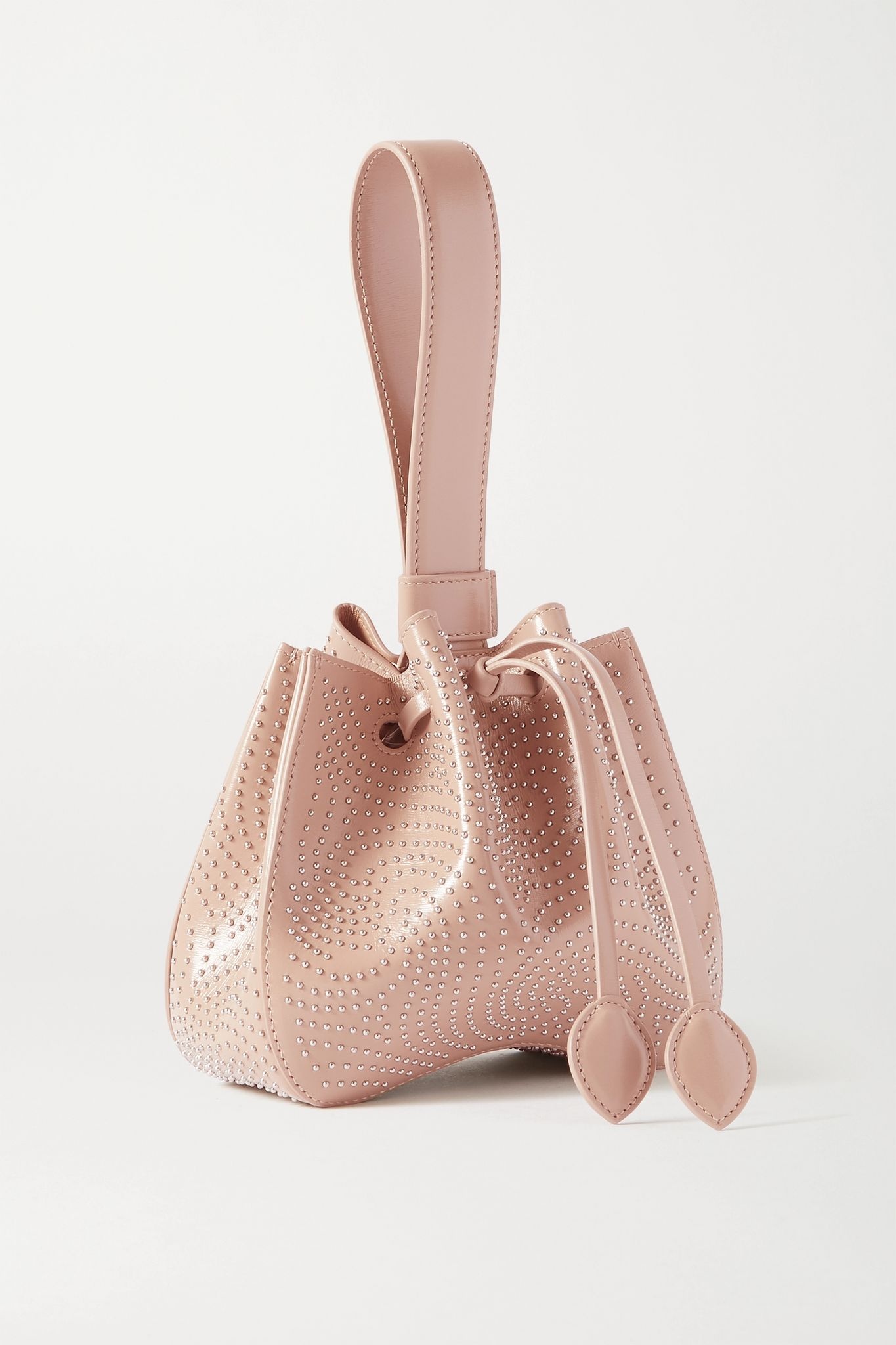 Rose Marie small studded leather bucket bag - 3