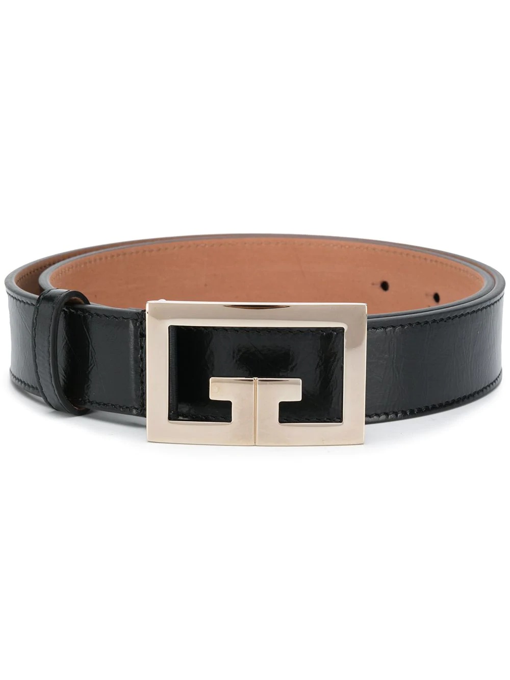 logo buckle belt - 1