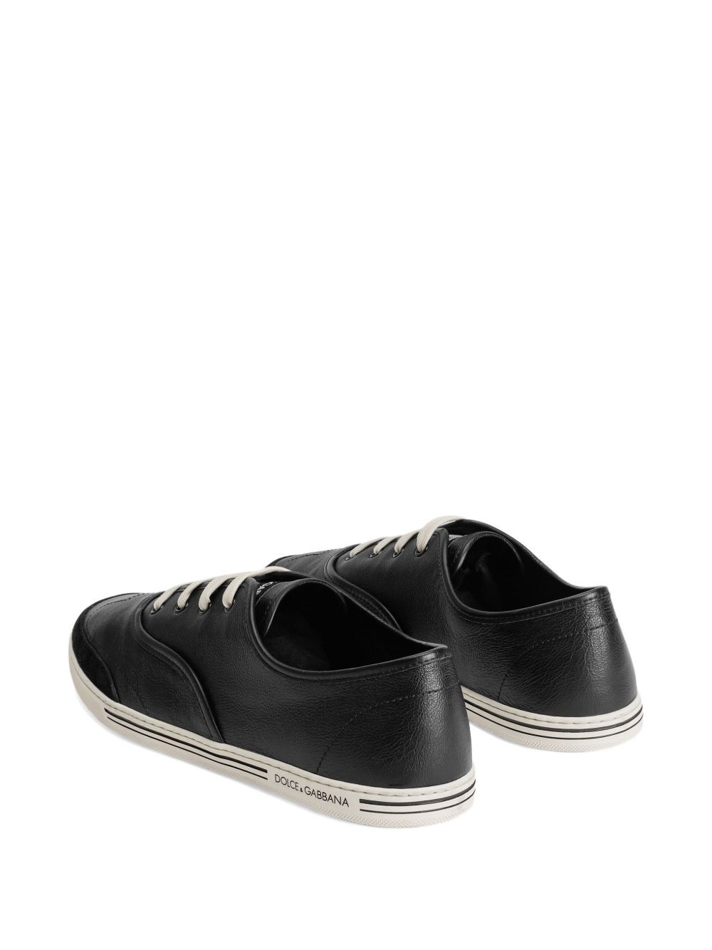lace-up leather sneakers - 4