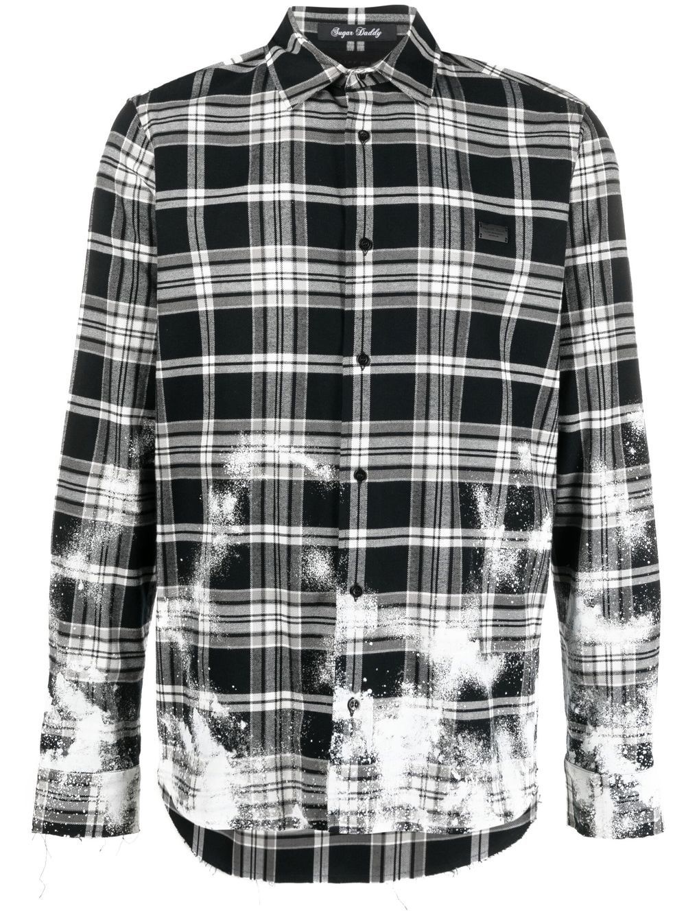 Gothic Plein checked cotton shirt - 1