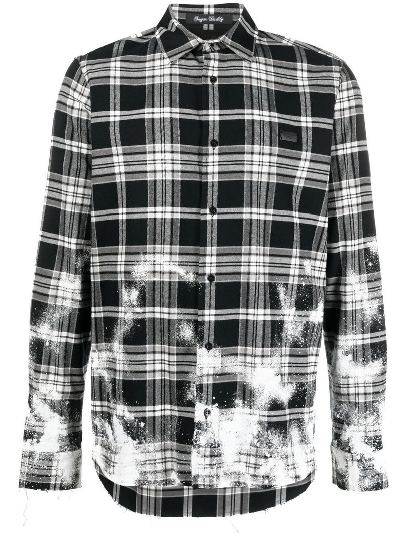 Gothic Plein checked cotton shirt 1