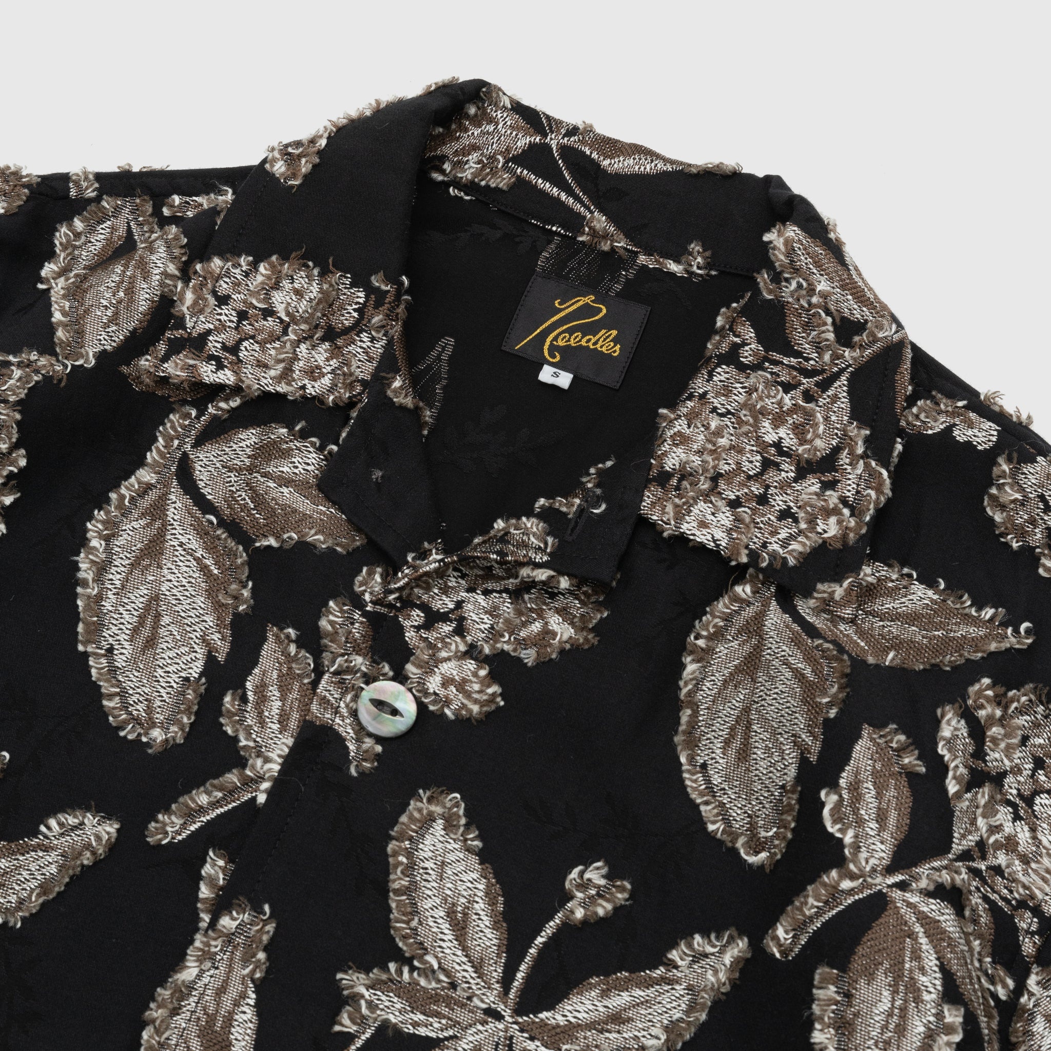 FLOWER CUT JACQUARD CABANA SHIRT - 2