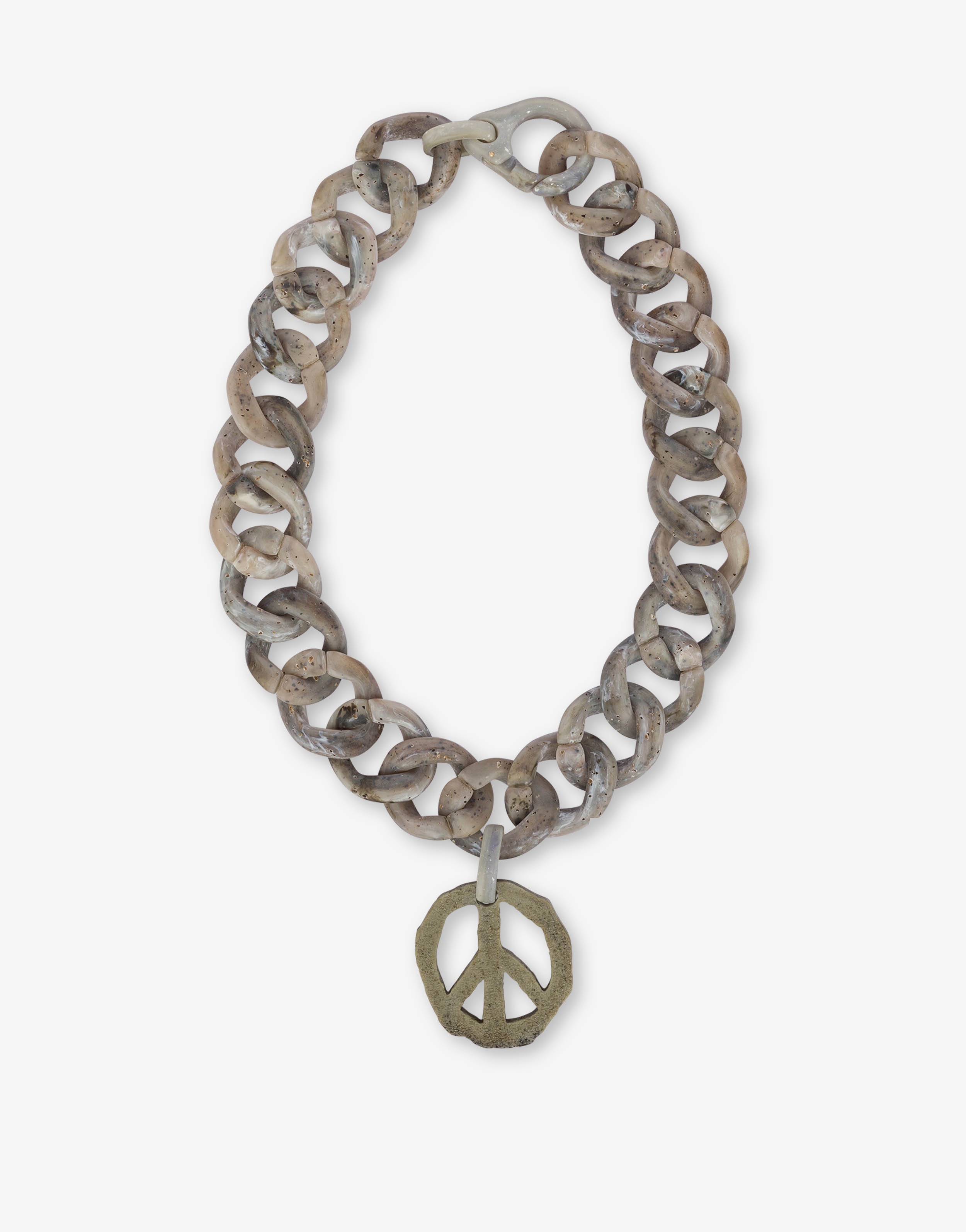 MOSCHINO X THE FLINTSTONES™ PEACE SYMBOL NECKLACE - 1