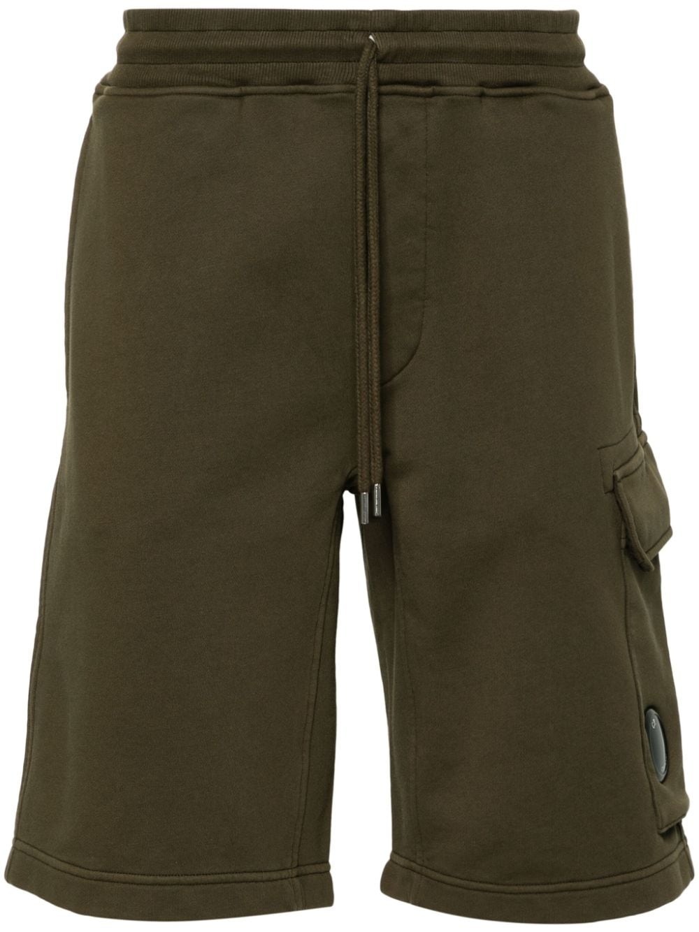 Lens-detail cotton bermuda shorts - 1