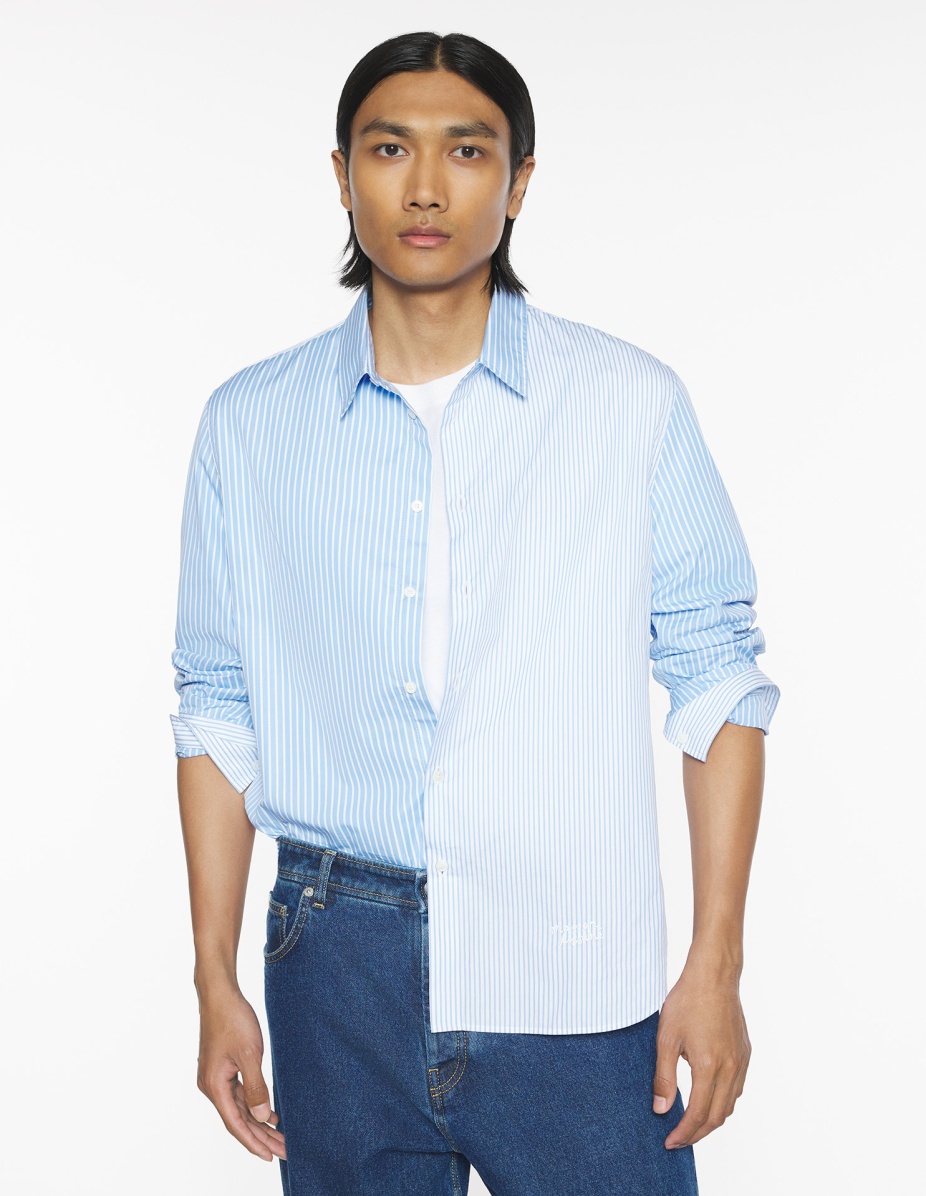 MAISON KITSUNE HANDWRITING PATCHWORK SHIRT - 3