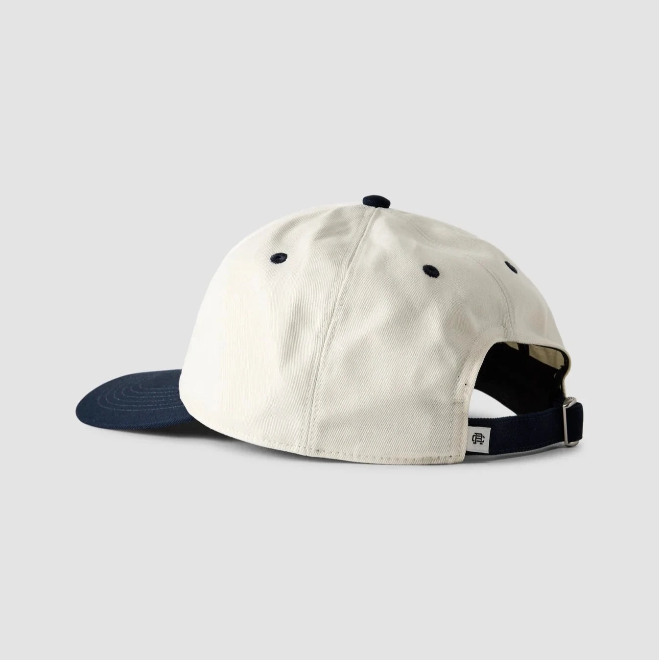 Colour Block Strapback Cap Navy-Cream - 2
