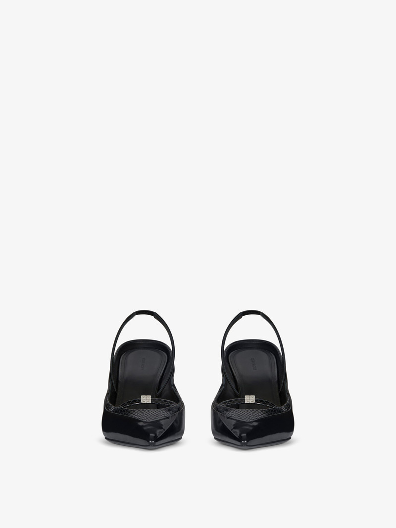 Givenchy RAVEN SLINGBACKS IN LEATHER AND AYERS outlook