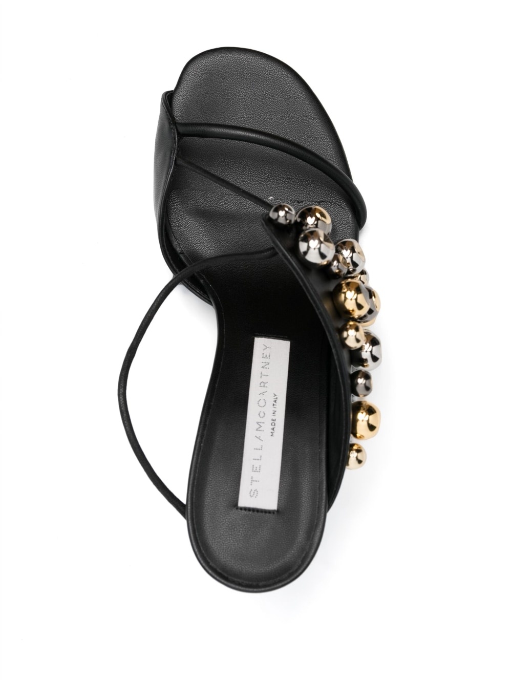 bead-embellished 90mm artificial-leather sandals - 4