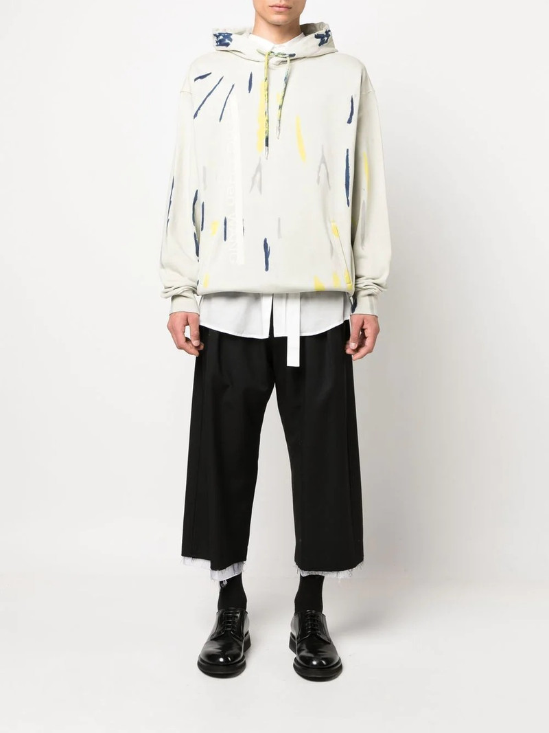 tie-dye print cotton hoodie 1