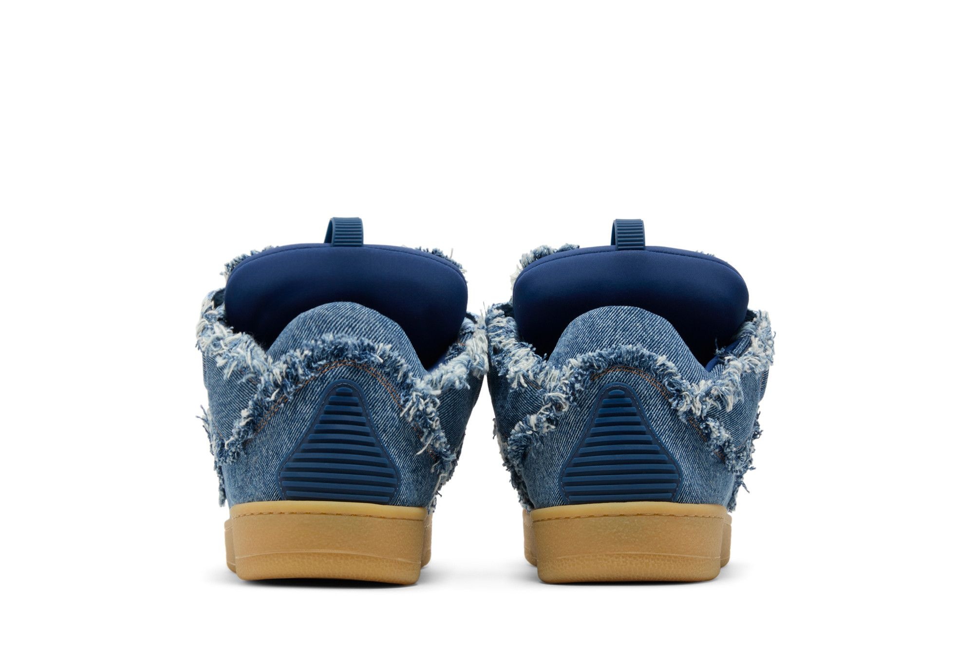 Lanvin Curb Sneakers 'Frayed Denim' - 6