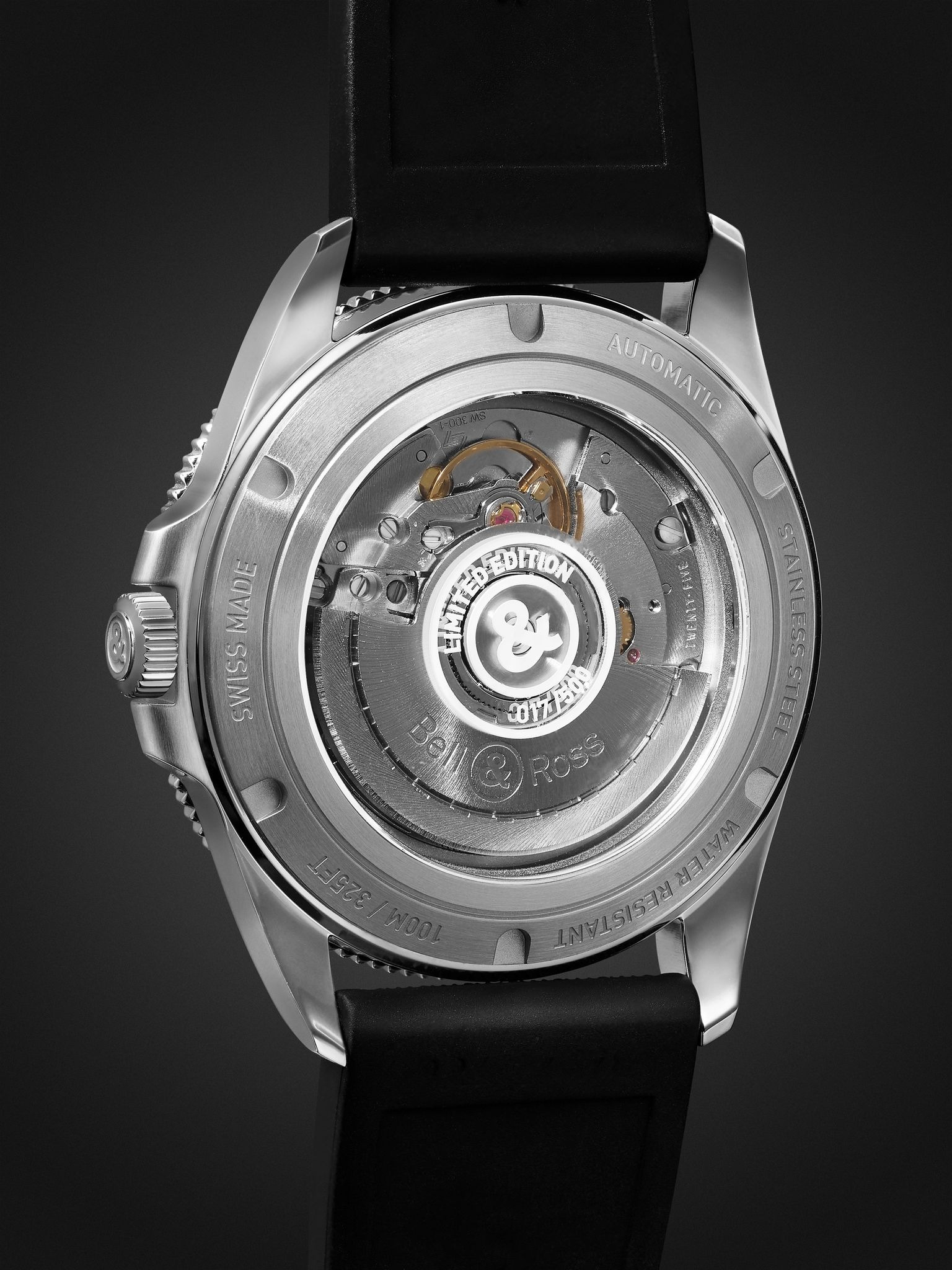 BR V2-92 Full Lum Limited Edition Automatic 41mm Stainless Steel and Rubber Watch, Ref. No. BRV292-L - 4