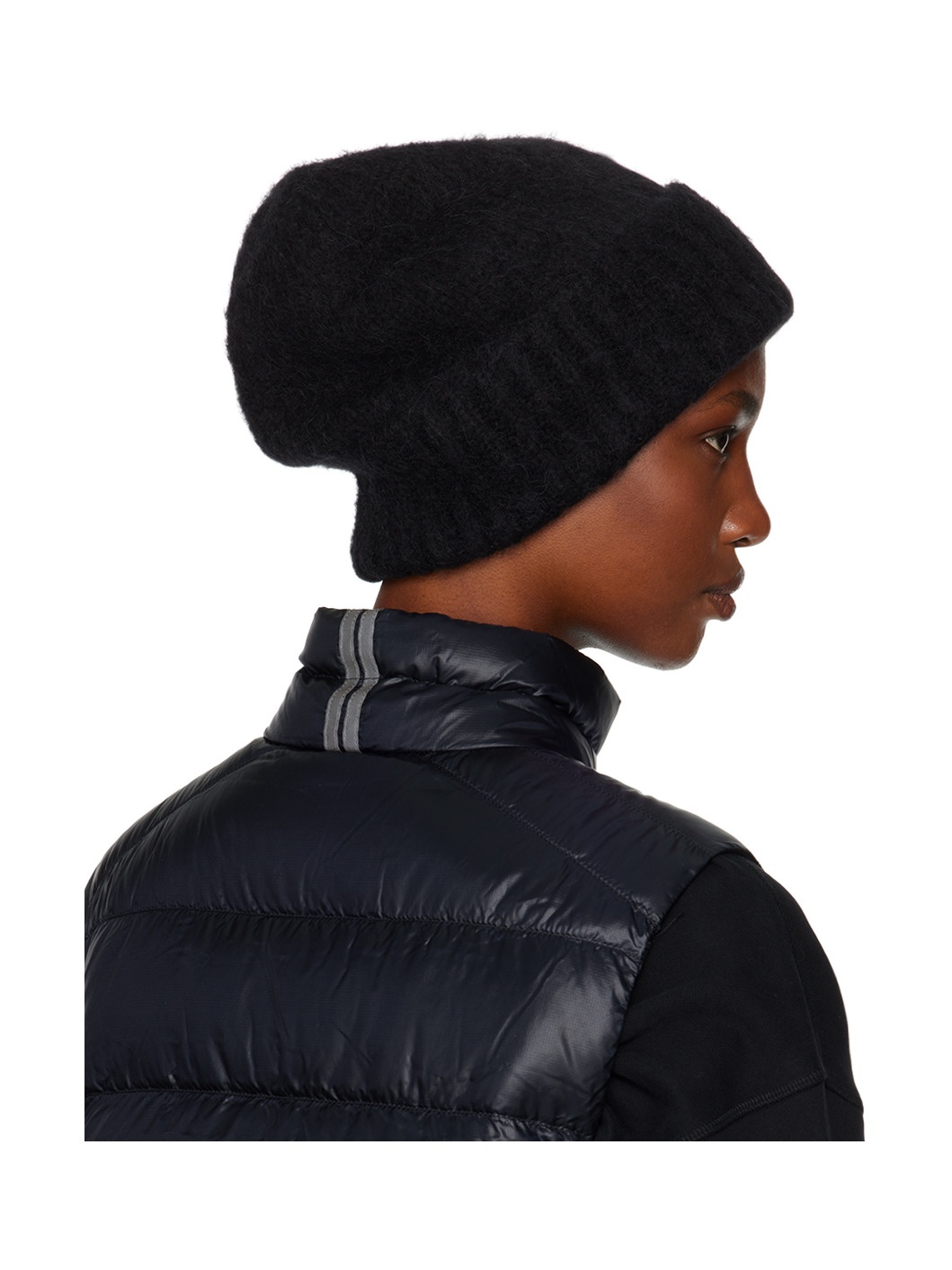 Black Alpaca Beanie - 3