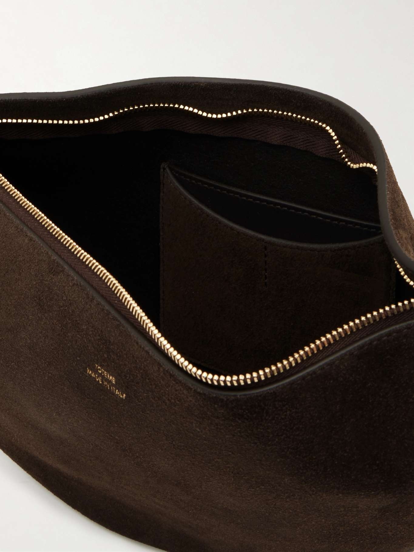Suede shoulder bag Brown - 5