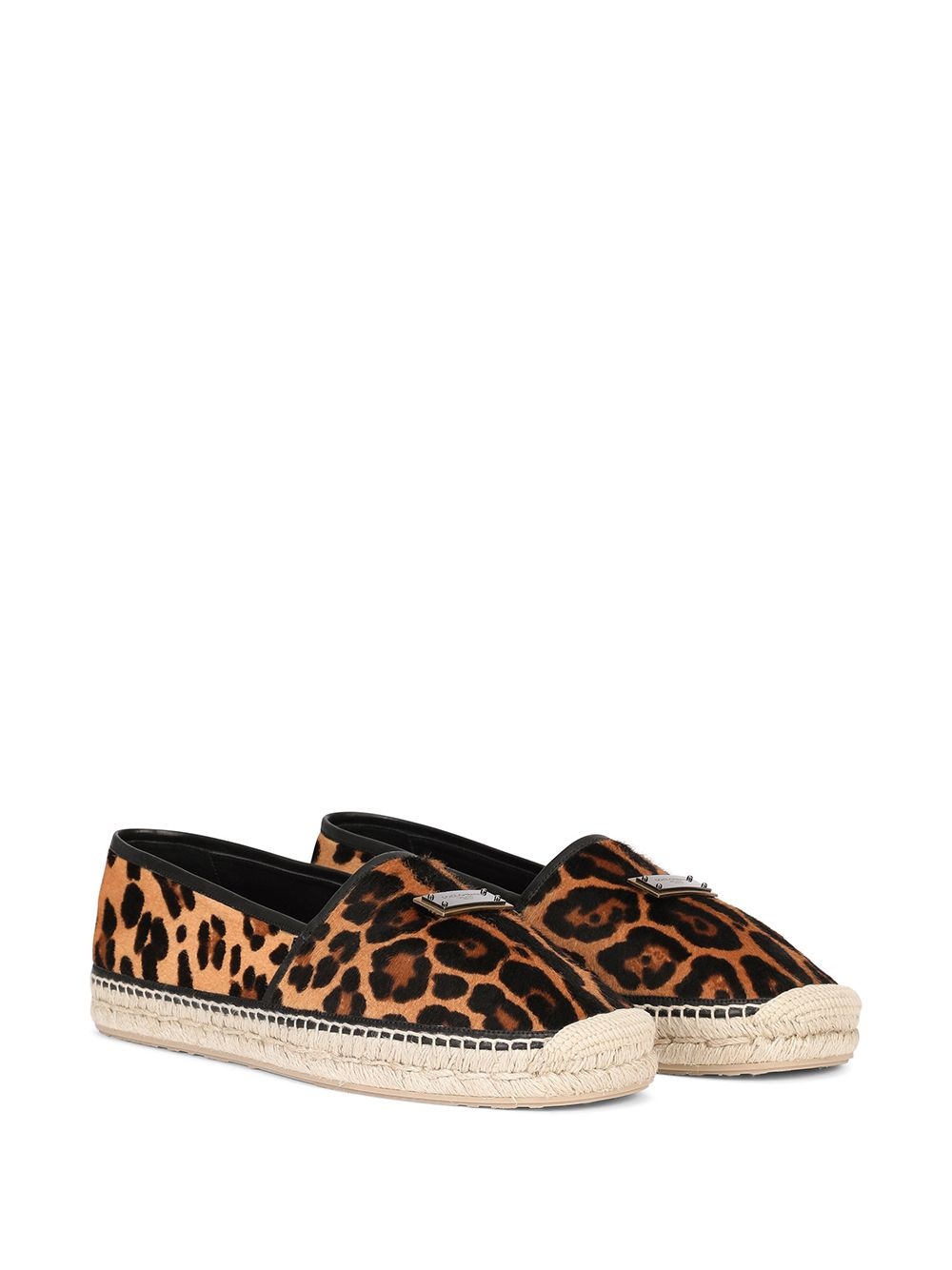 leopard print espadrilles - 2