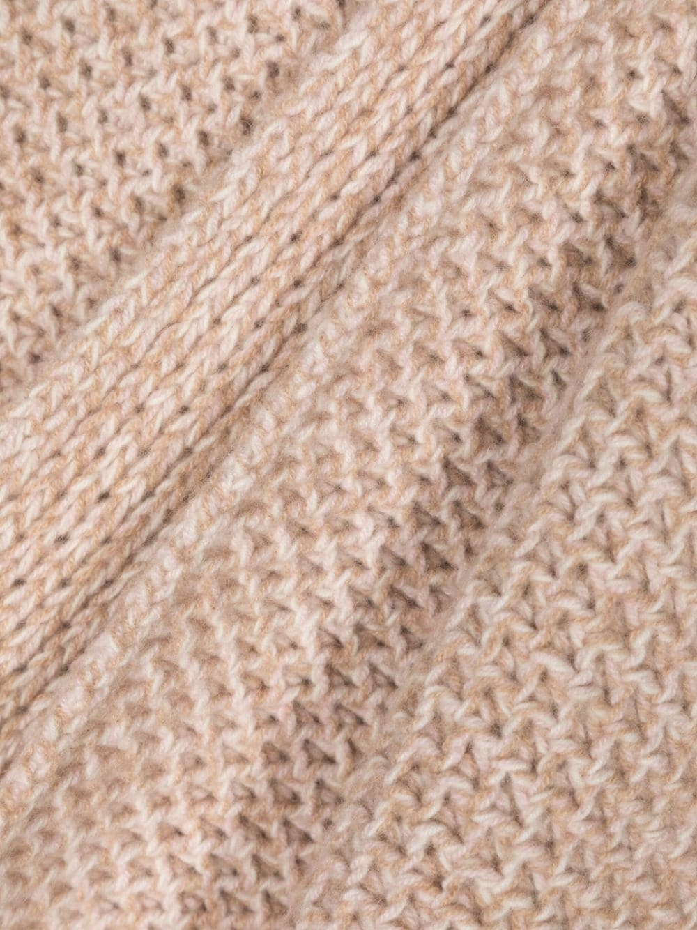 logo-patch chunky-knit scarf - 3