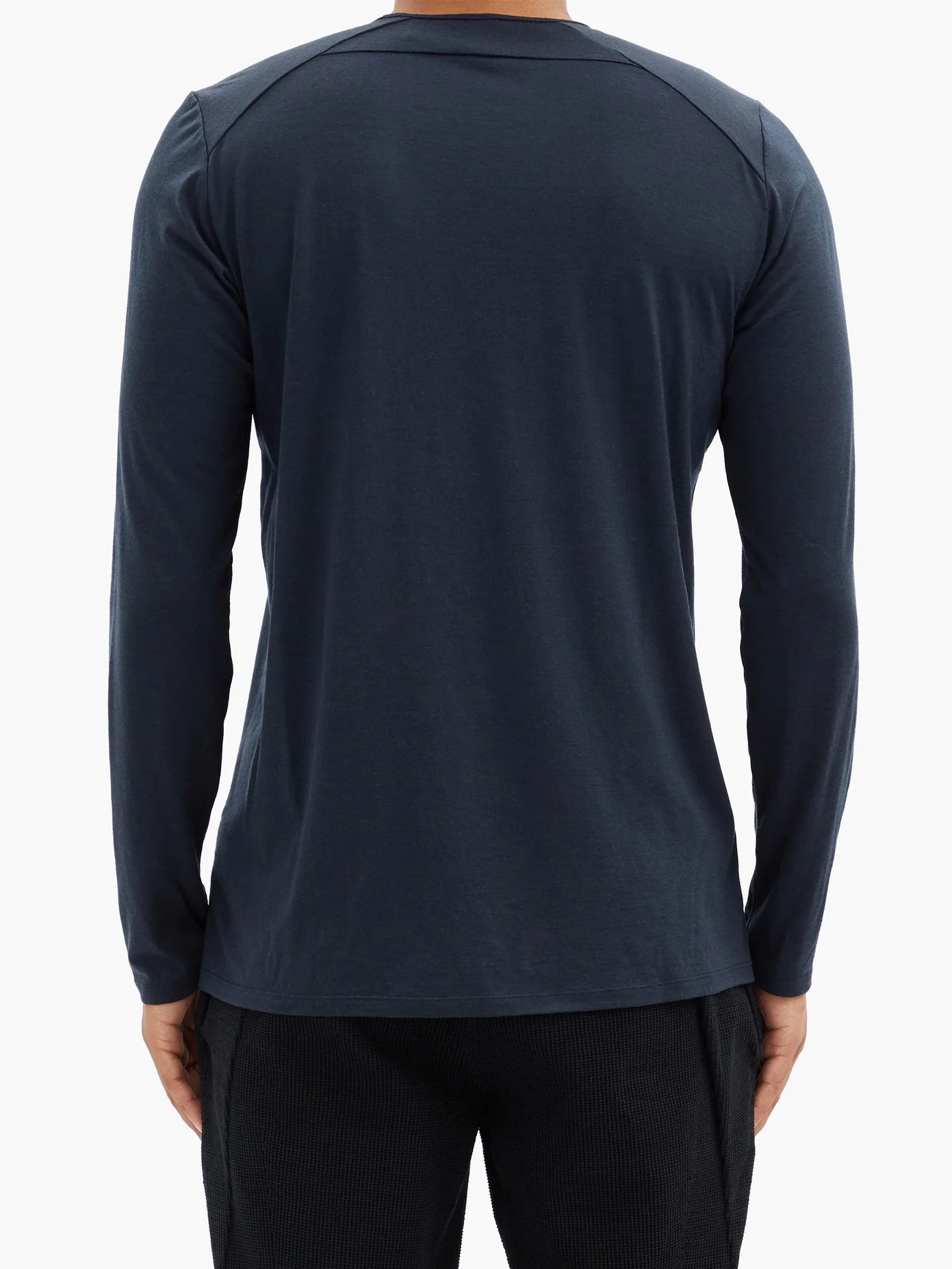 Frame long-sleeved wool-blend T-shirt - 5