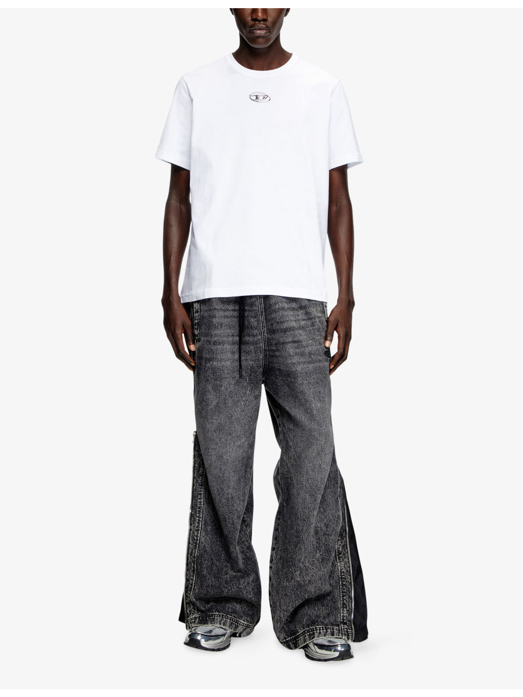 T Adjust Logo-Embroidered Short-Sleeve Cotton T-Shirt - 2
