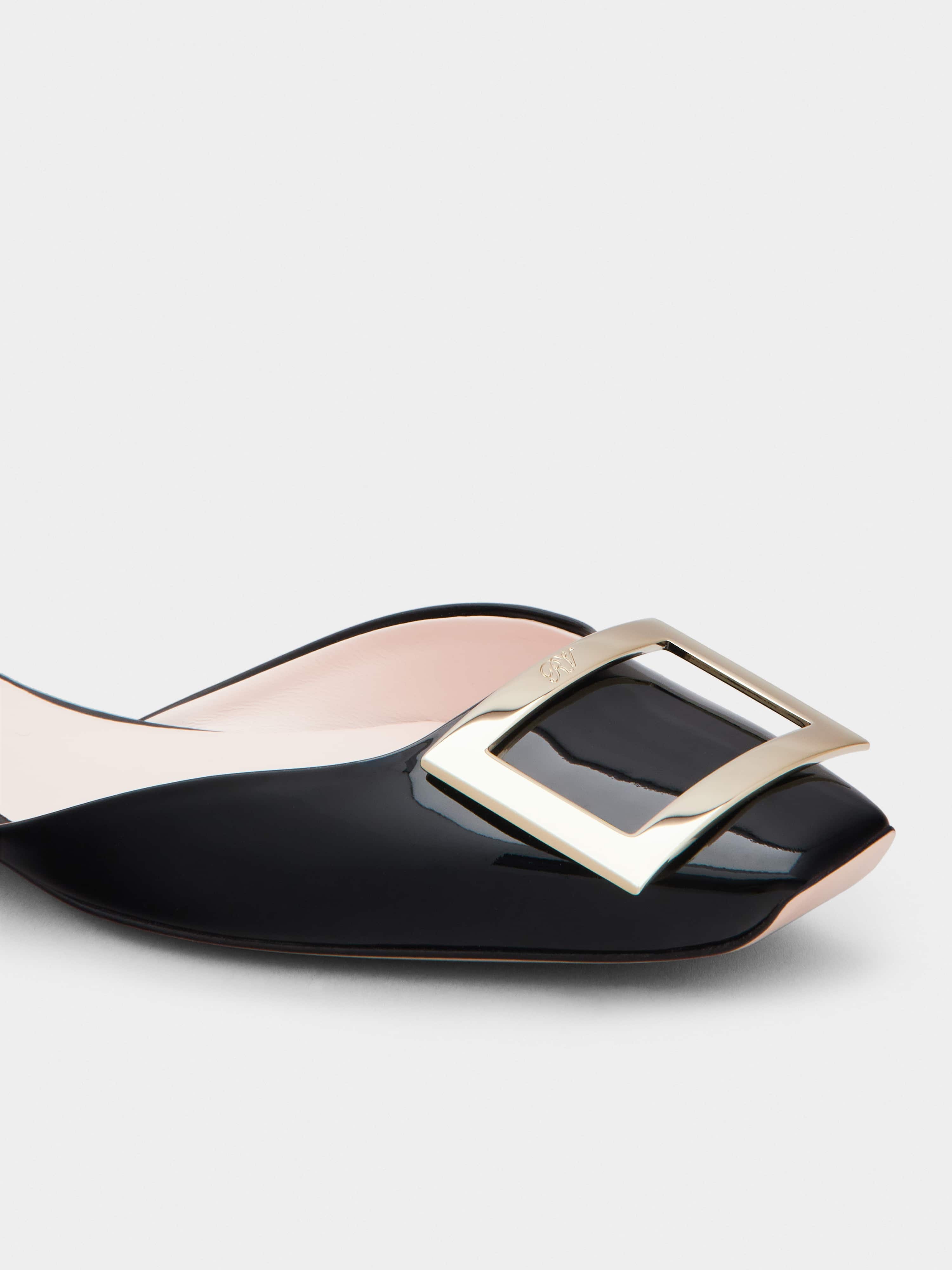 Trompette Dorsay Metal Buckle Ballerinas in Patent Leather - 3