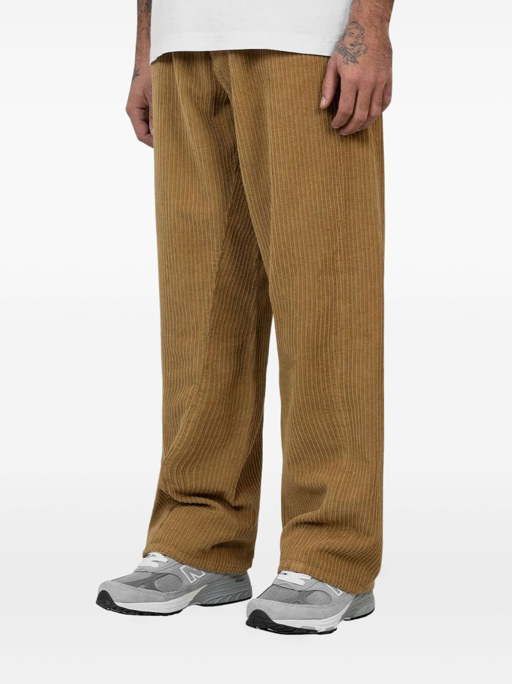 wide-leg corduroy trousers - 2