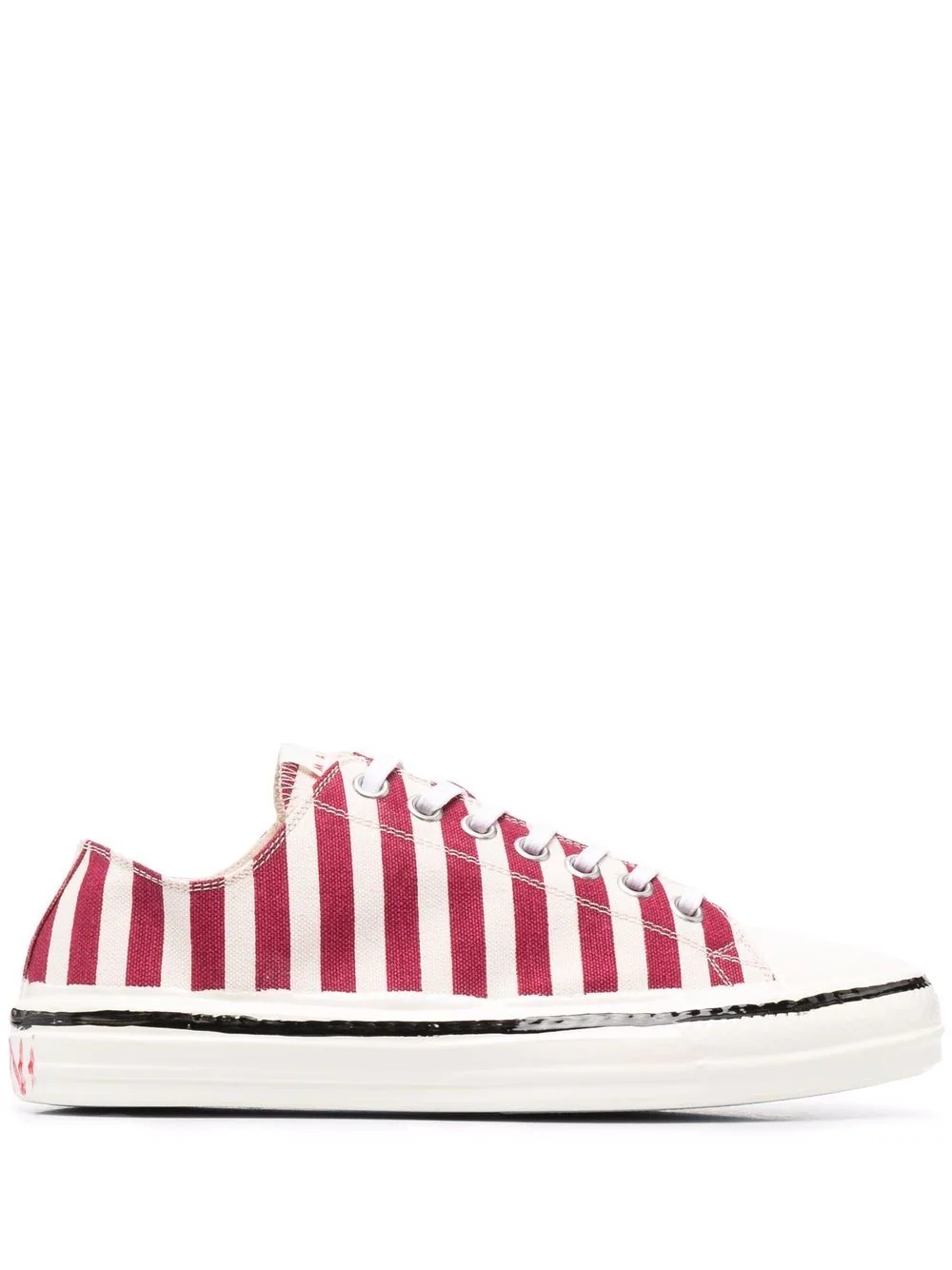 Gooey striped canvas sneakers - 1