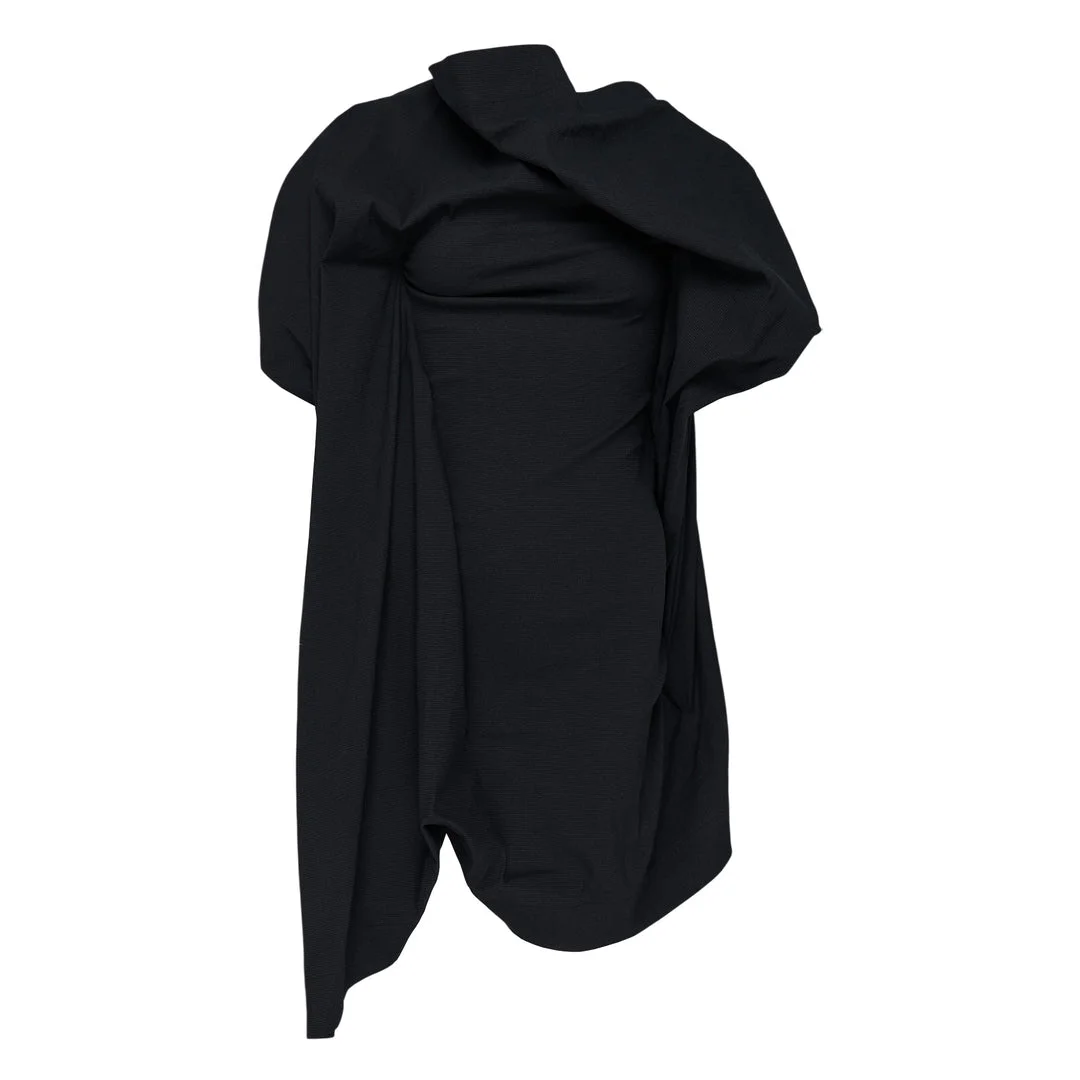 Concealed Draped Woven Top - 1