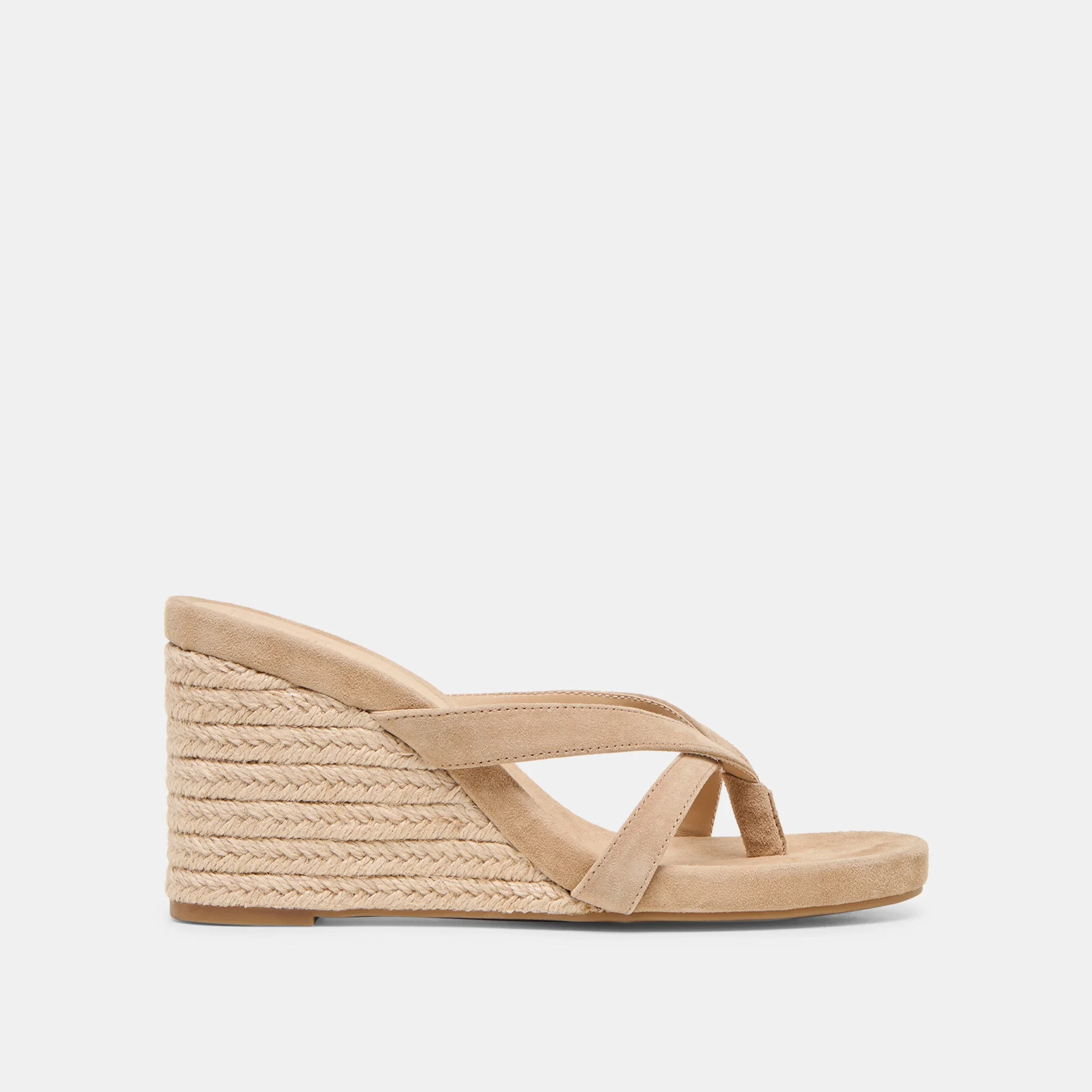 HELAN ESPADRILLE WEDGES CAMEL SUEDE - 1