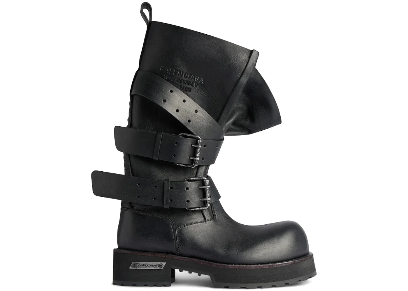 Balenciaga Venom High Boot Black Silver - 1