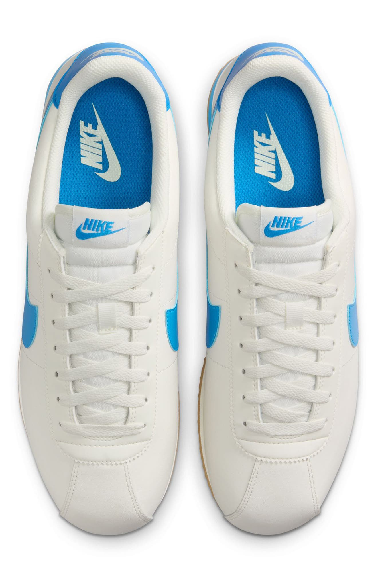 Nike Cortez Sneaker in Sail/Photo Blue/Gum Yellow at Nordstrom - 3