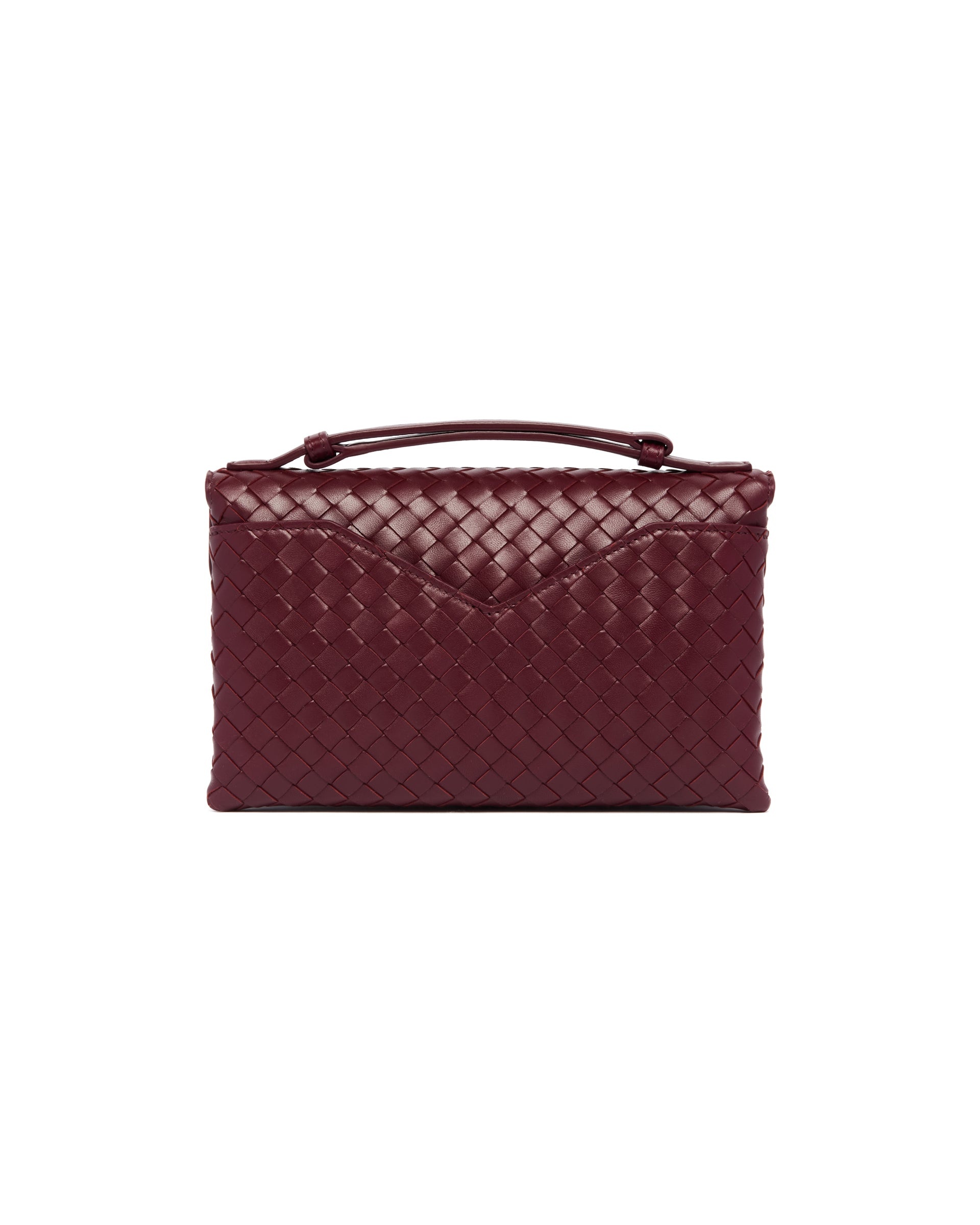 Burgundy Knot Lock Bag - 7