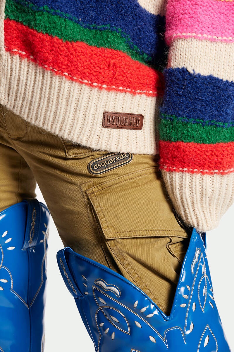 MULTICOLOR WAVED STRIPES CARDIGAN KNIT - 5