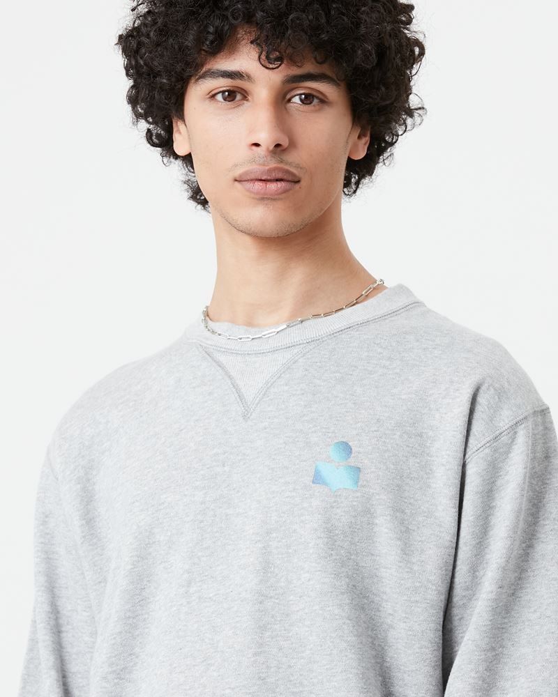 ISABEL MARANT｜SWEATSHIRTS (MIKE (SW0057 22A041H 02GY)) Isabel Marant MIKE LOGO SWEATSHIRT | REVERSIBLE